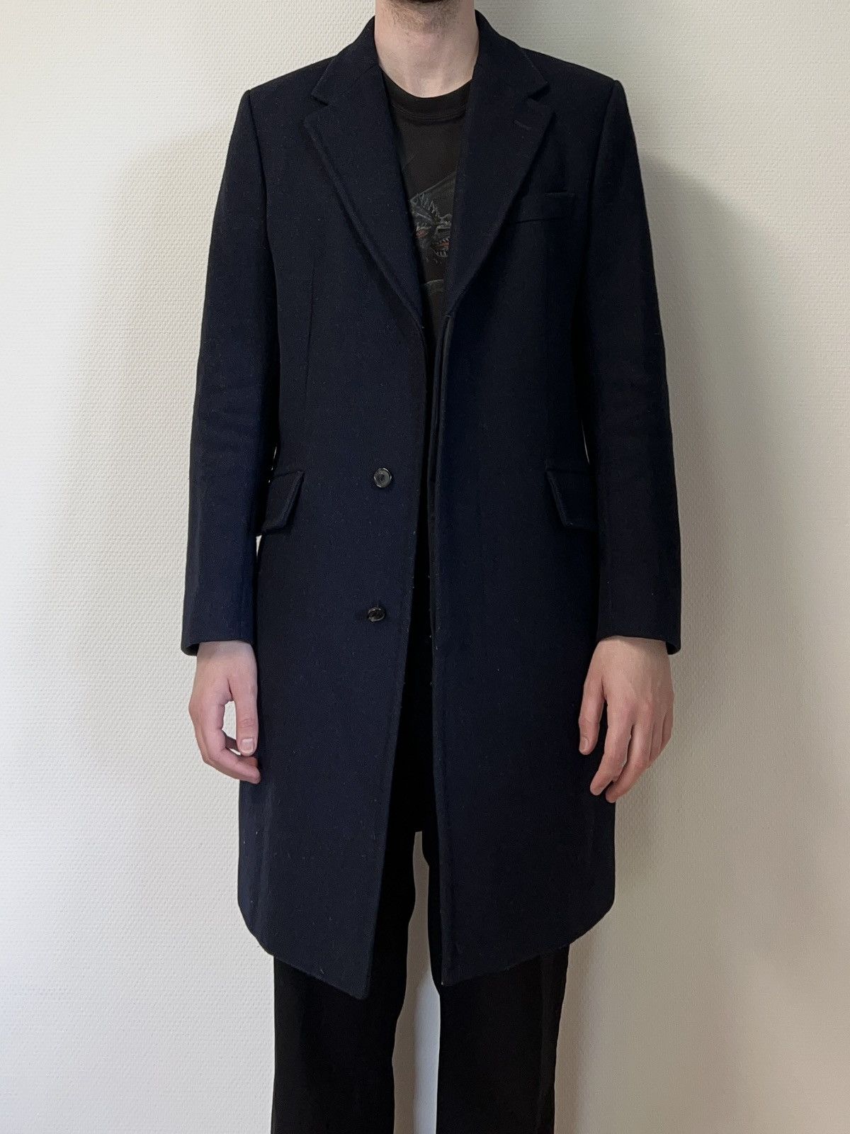 Our Legacy FW2015 Heavy Camel Wool Coat Navy Size US M / EU 48-50 / 2 - 5 Thumbnail