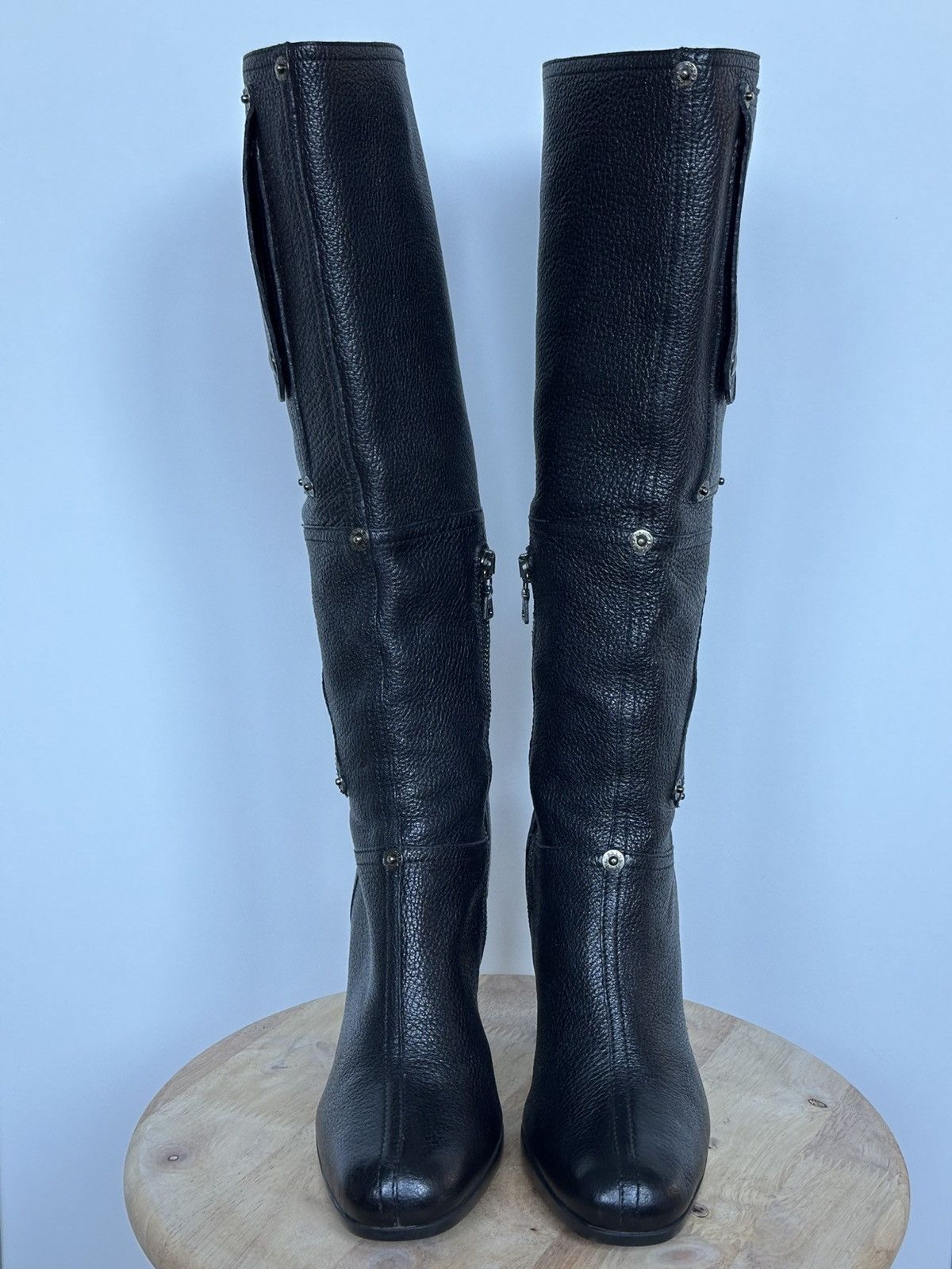 Prada Prada Leather rare high boots lots of details Size US 6.5 / IT 36.5 - 4 Thumbnail