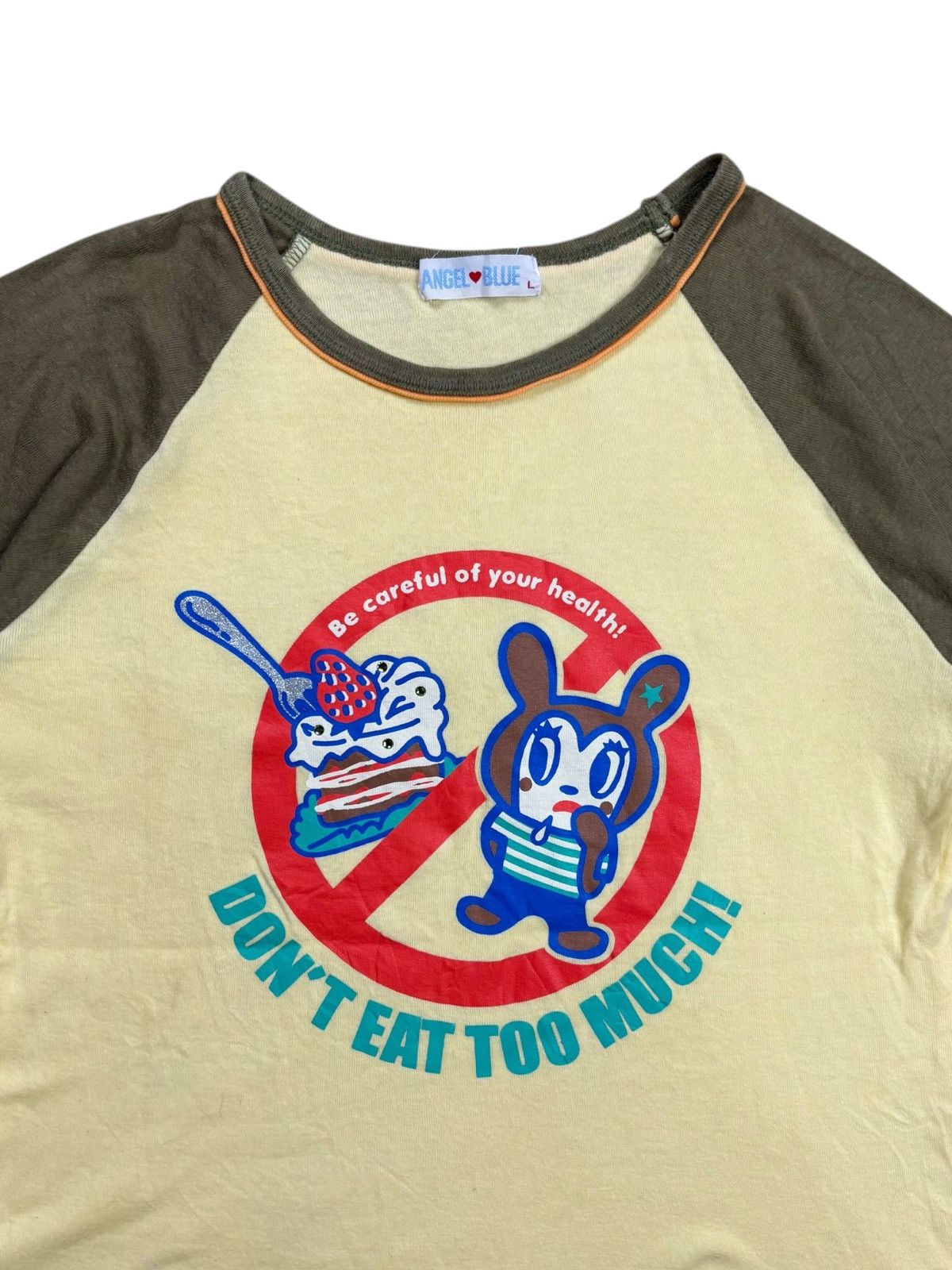 Angel Blue 2000s Angel Blue - Don't Eat Too Much Baby Tee Size M / US 6-8 / IT 42-44 - 5 Thumbnail