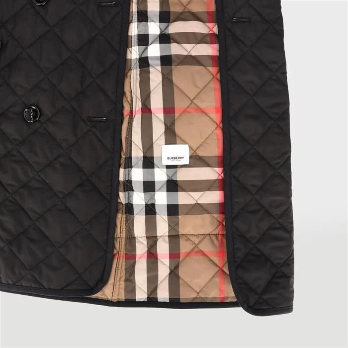 Burberry o1w1db10426 Quilted Long Jacket in Black Size XS / US 0-2 / IT 36-38 - 9 Thumbnail