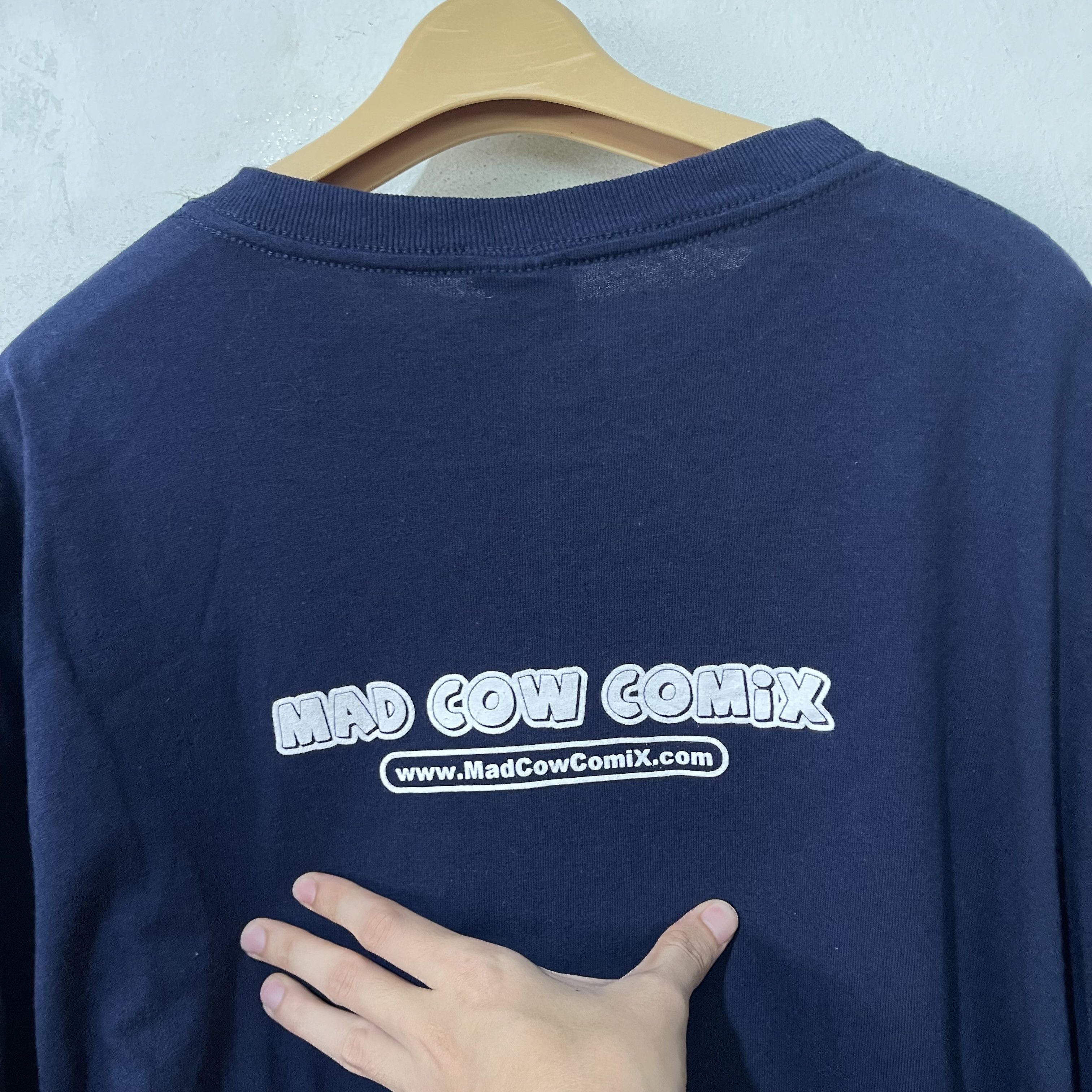 Vintage Vintage 00s Mad Cow Comix T-Shirt Size US XXL / EU 58 / 5 - 4 Thumbnail