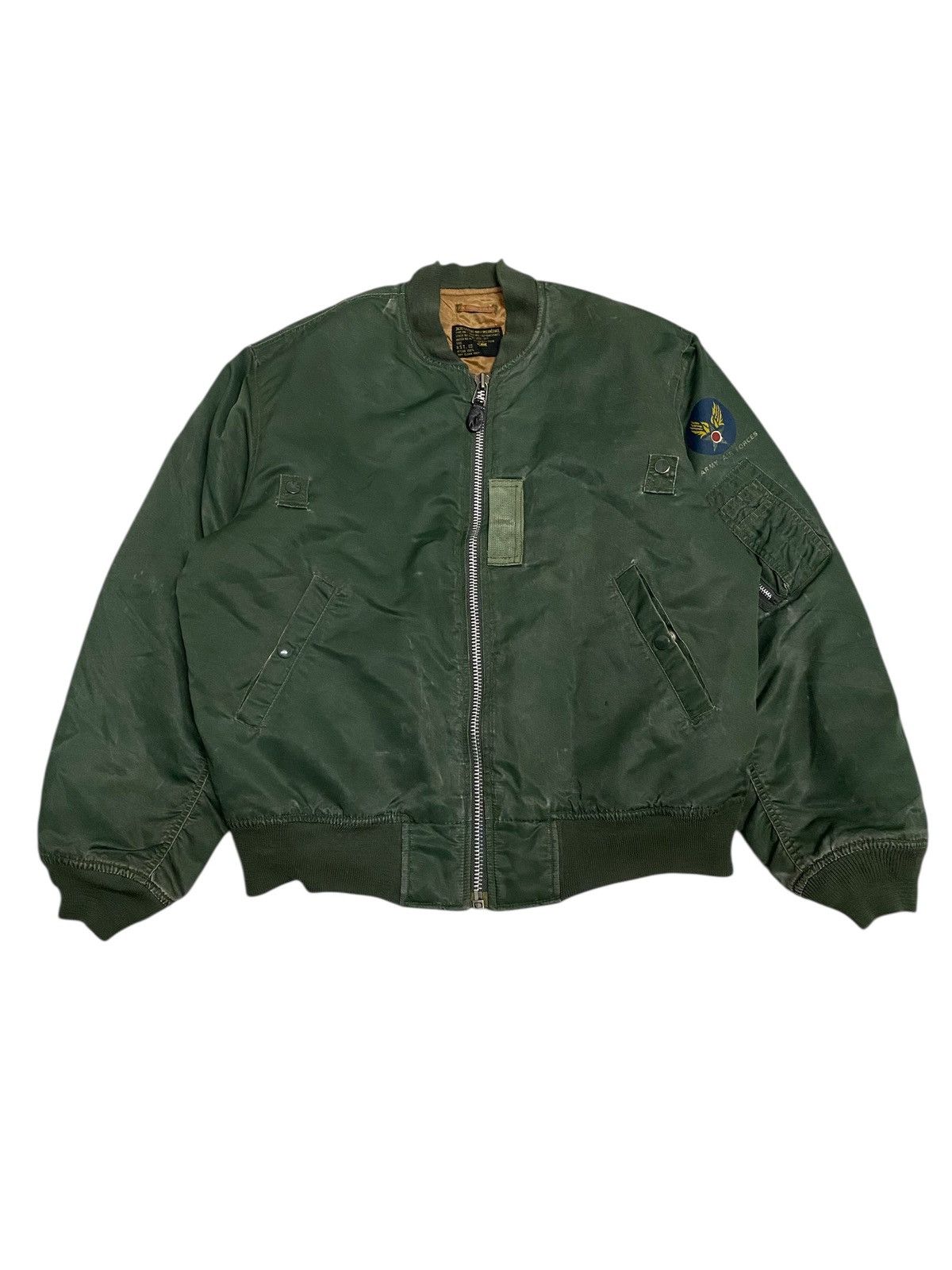 Vintage Vintage Army Air Force Bomber Flight Jacket Size US XL / EU 56 / 4 - 1 Thumbnail