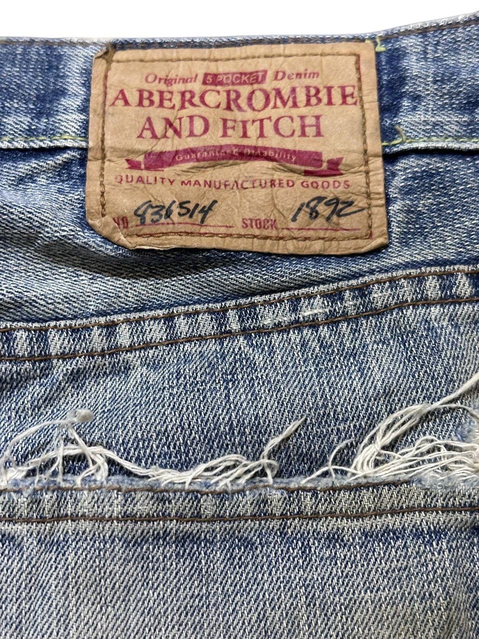 Abercrombie & Fitch Vintage Abercombie&Fitch Mudwash Ripped Grunge Denim Size US 31 - 6 Thumbnail