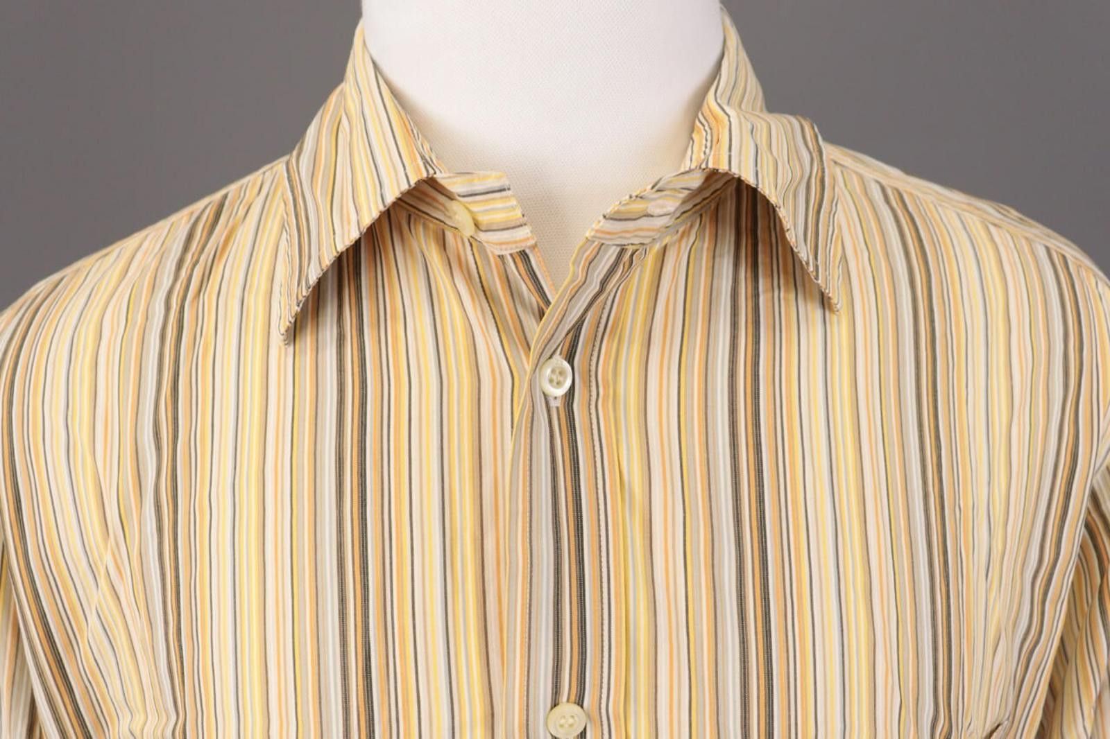 Ermenegildo Zegna Zegna Sport Multicolor Striped Button Down Shirt Size XL Size US XL / EU 56 / 4 - 3 Thumbnail