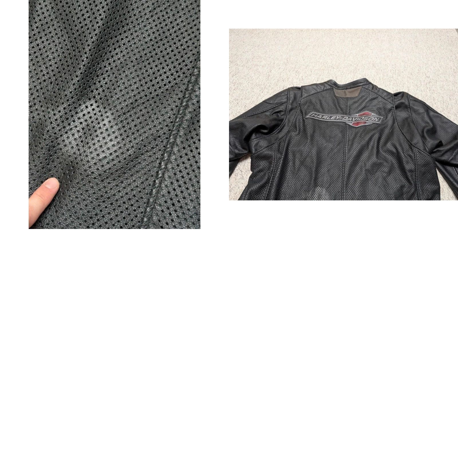 Harley Davidson Harley-Davidson Leather Jacket Motorcycle 5XL Black Cafe Racer Perforated Leather Mens Jacket 58-60 5XL Size US XXL / EU 58 / 5 - 9 Thumbnail