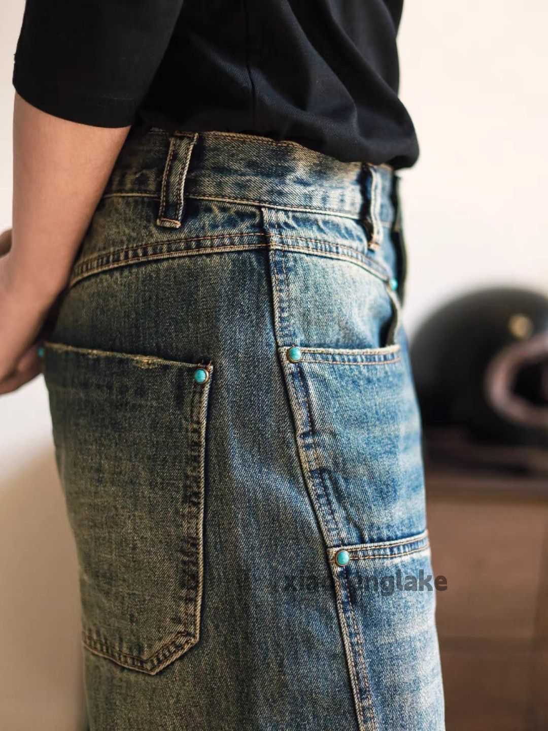 Jean Unisex outdoor yuppie y2k carpenter workwear jeans Size US 38 / EU 54 - 3 Thumbnail