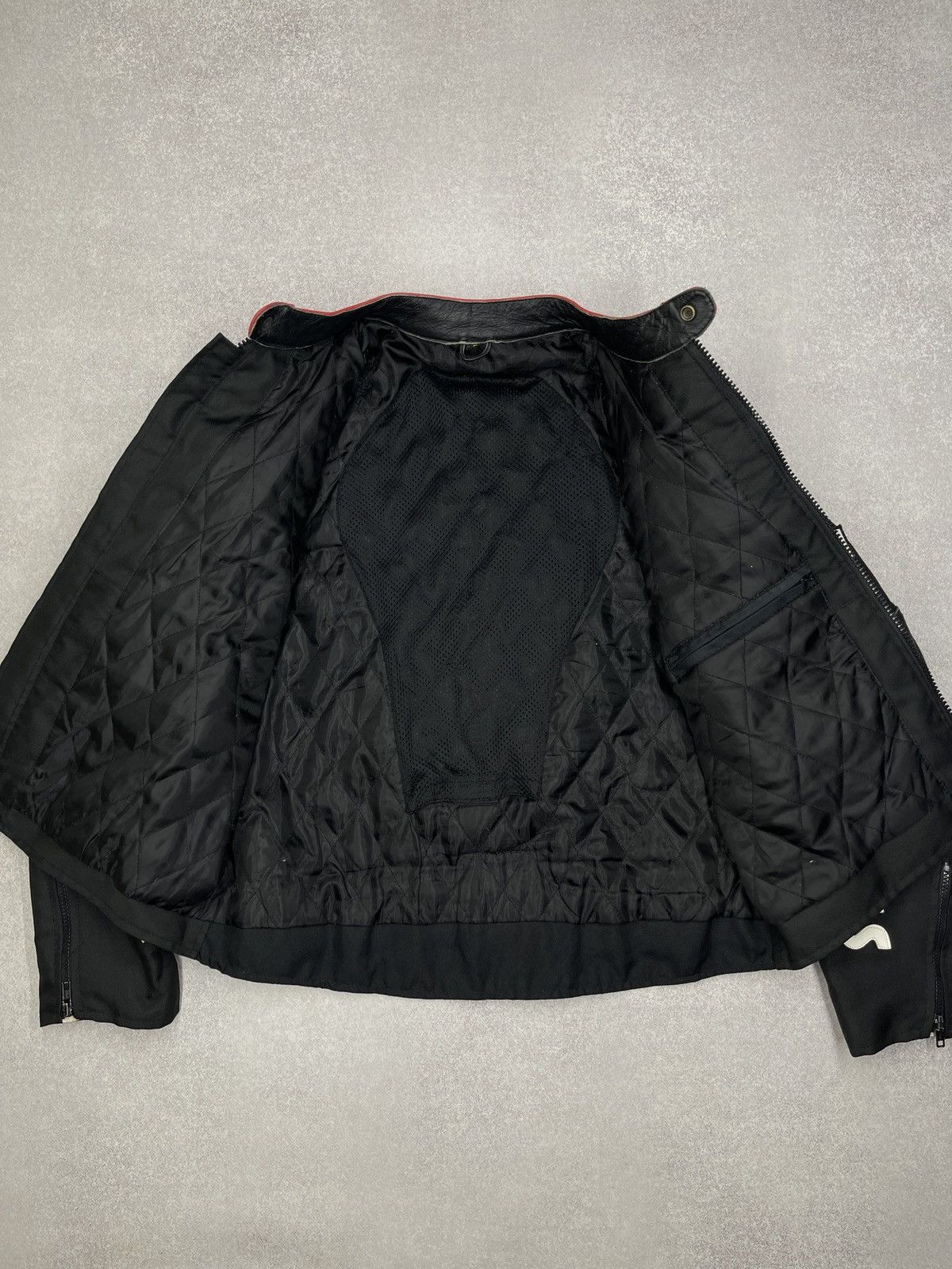 Leather Vintage Lucky Strike Leather Moto Racing Jacket Big Logo Size US L / EU 52-54 / 3 - 14 Thumbnail