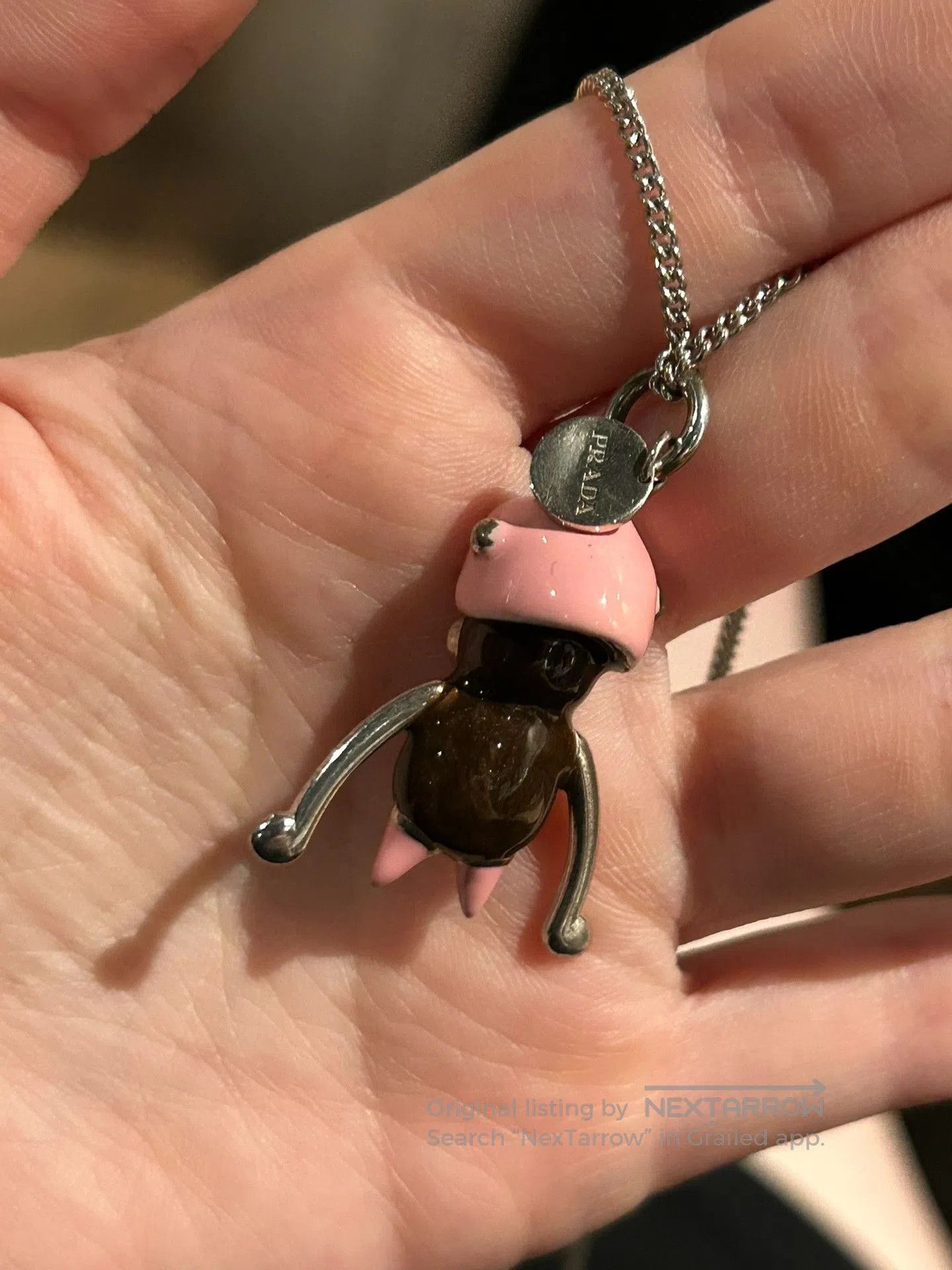 Prada Prada Monkey Pendant Long Necklace. Size ONE SIZE - 5 Thumbnail