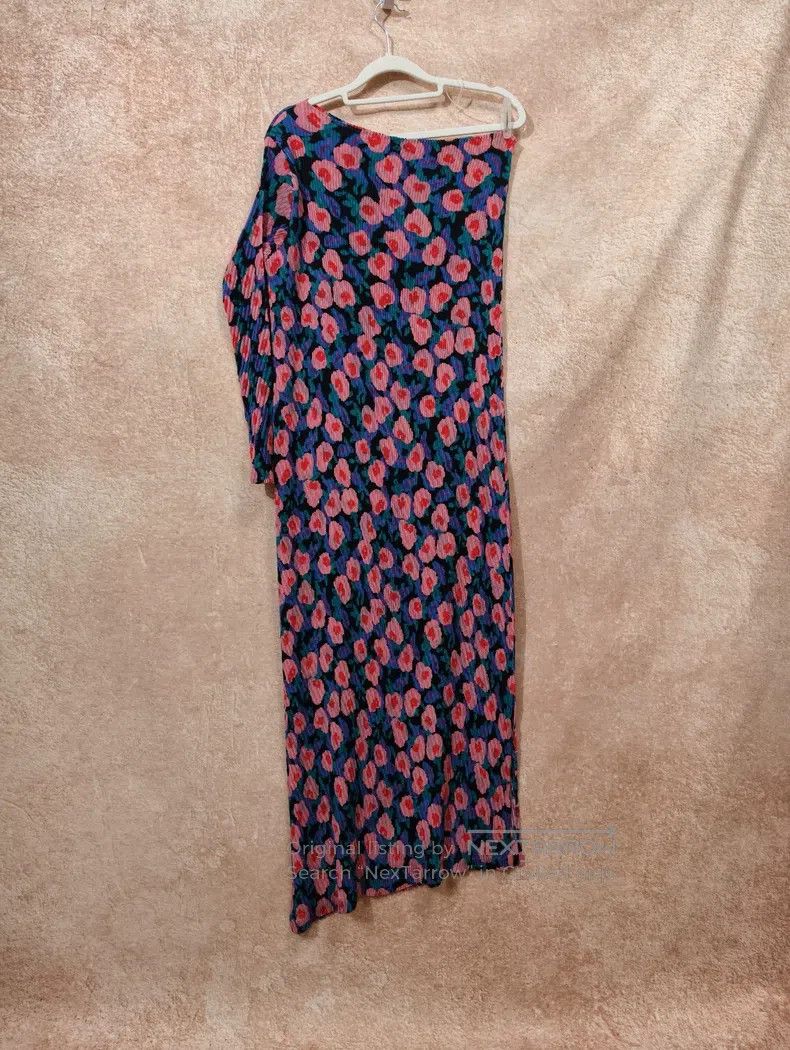 Issey Miyake Issey Miyake Main Line Floral One-Shoulder Dress Size M / US 6-8 / IT 42-44 - 4 Thumbnail