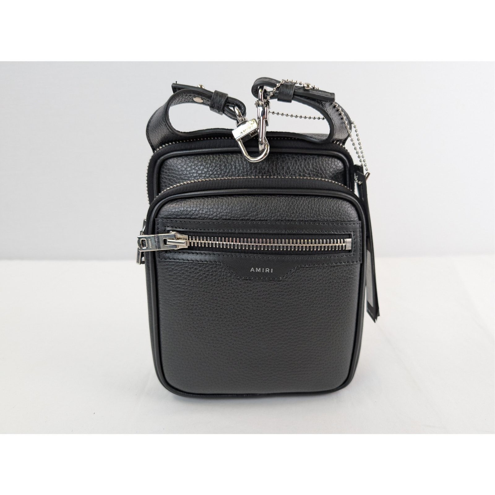 Amiri o1rshd1 Size: OS / Pebbled Napa Hip Pouch Bag in Black Size ONE SIZE - 1 Thumbnail