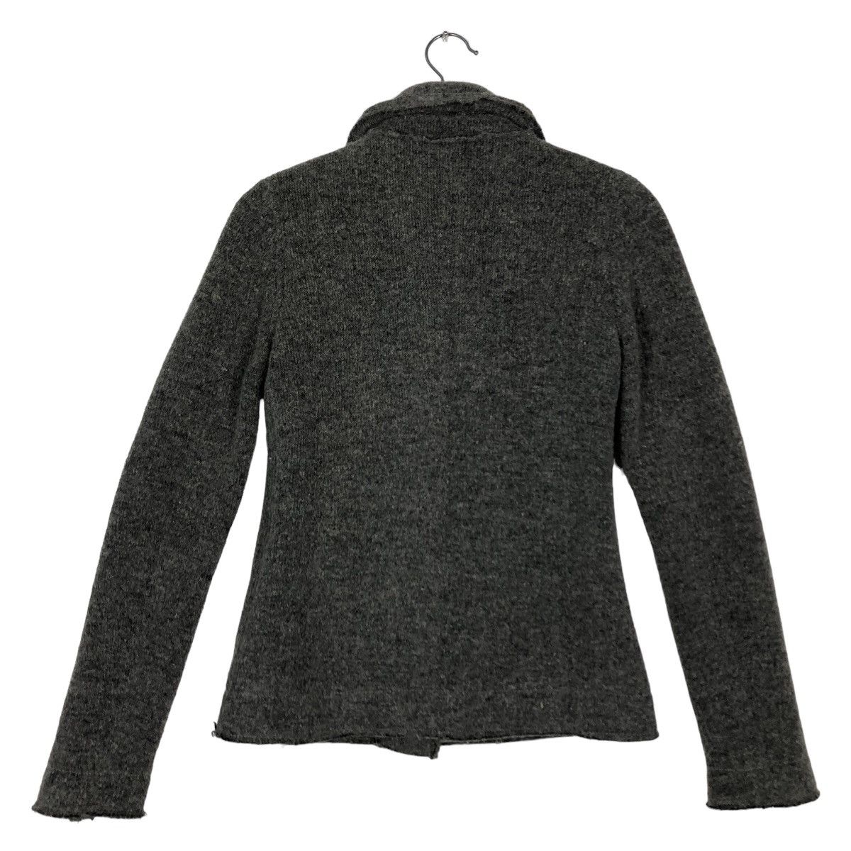 Japanese Brand 🔥Rare Asymmetric Biker Zipper Jacket Wool Ask Me Italy Made Size US S / EU 44-46 / 1 - 7 Thumbnail