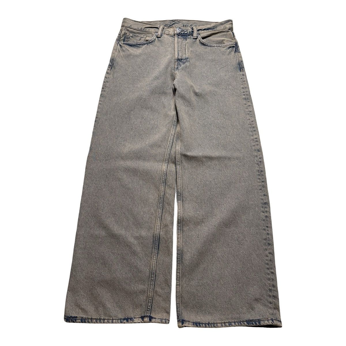Other W&G Loose Fit Mud Wash Paisley Boro Denim Jeans Slime 32x28 Size US 32 / EU 48 - 4 Thumbnail