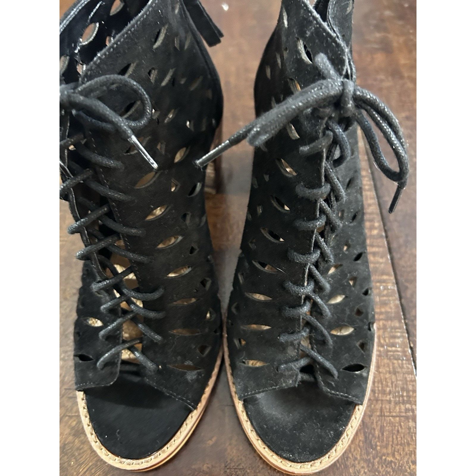 Other gianni bini shoes 7M Black Leather Ankle Boots Size US 7 / IT 37 - 3 Thumbnail