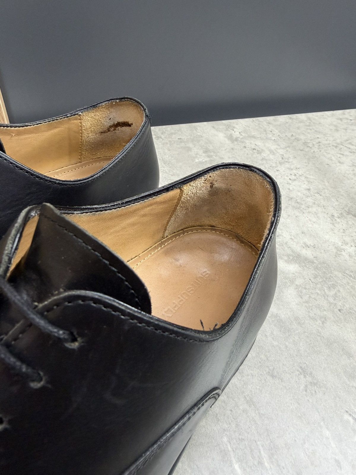 Suitsupply SuitSupply Black Cap Toe Oxford Shoes Leather Size 42 1/2 Size US 9.5 / EU 42-43 - 5 Thumbnail
