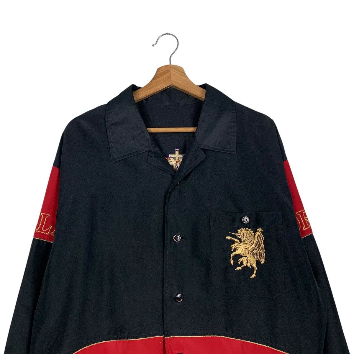 Japanese Brand NEW ENGLAND Embroidery Big Logo Button Jacket #2035-C88 Size US L / EU 52-54 / 3 - 4 Thumbnail