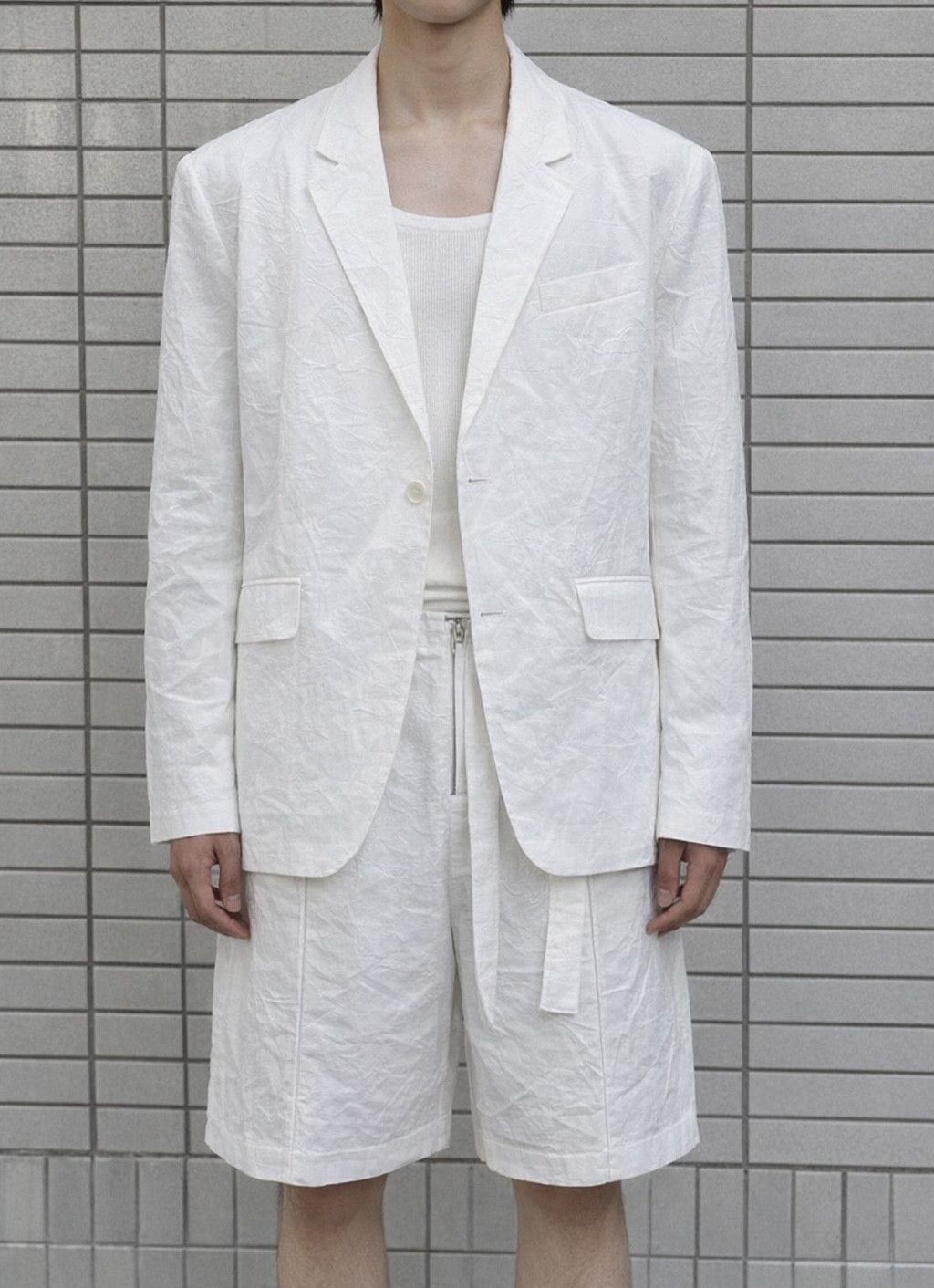 LGN LOUIS GABRIEL NOUCHI White classic cut blazer Size US M / EU 48-50 / 2 - 2 Thumbnail