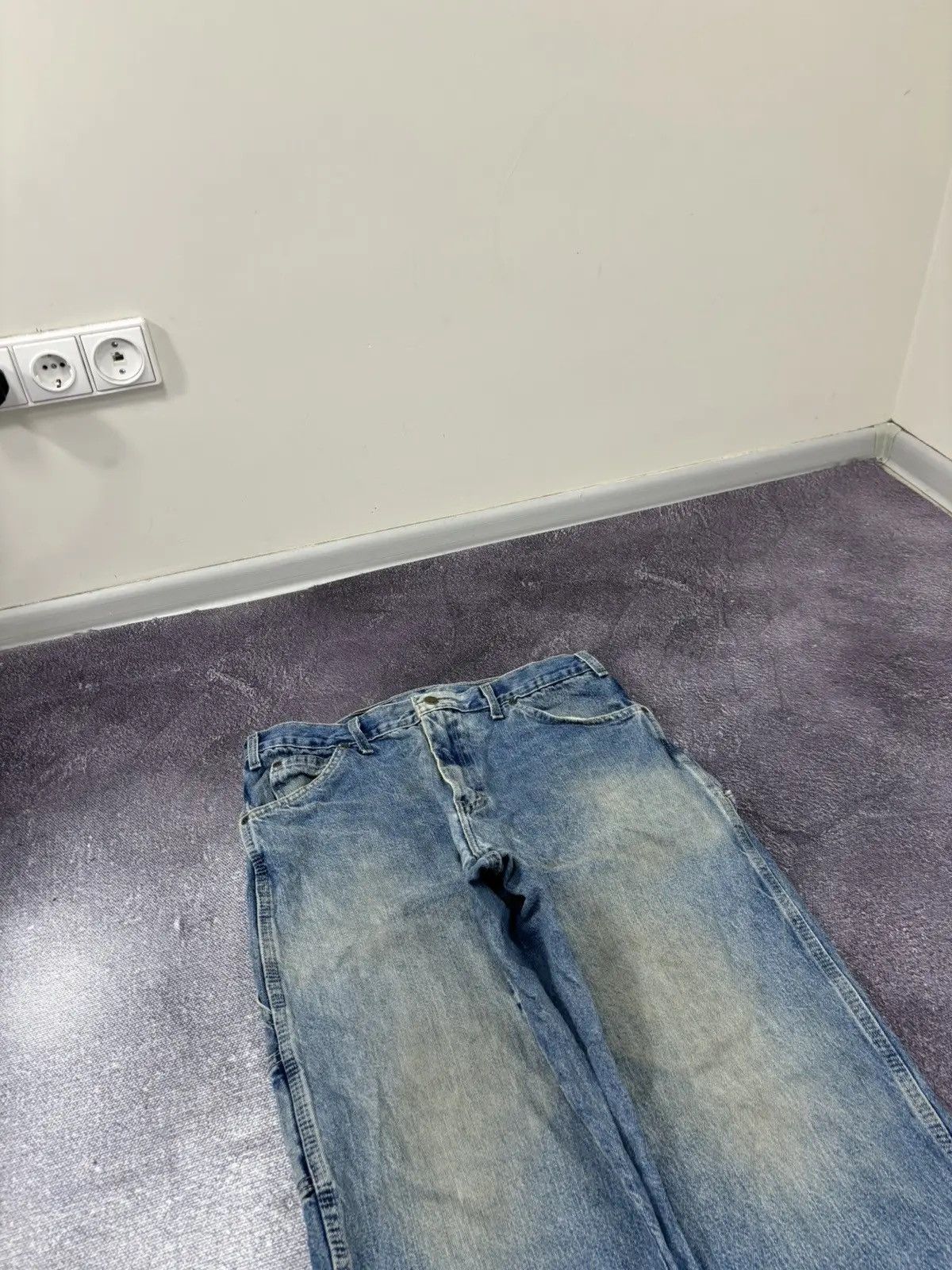 Dickies × Vintage Vintage Dickies Loose Fit USA Hype Work Denim Jeans Size US 34 / EU 50 - 7 Thumbnail