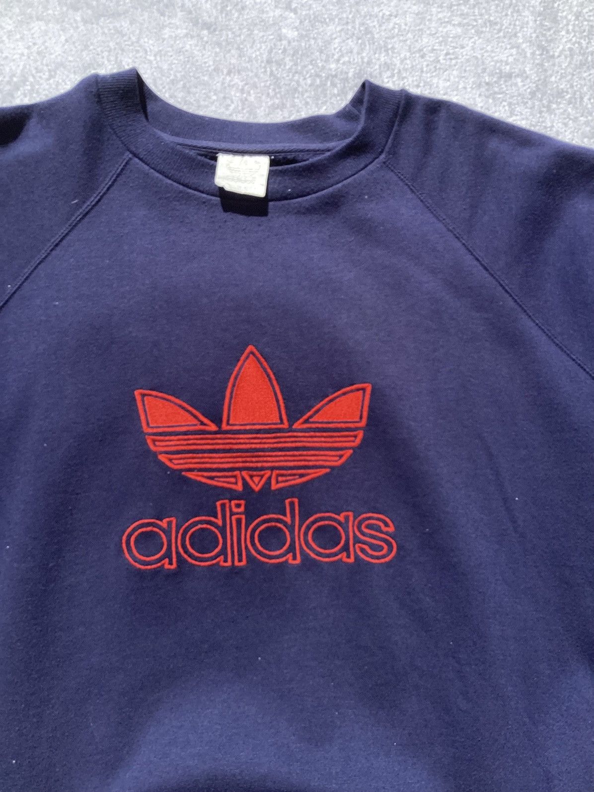 Adidas × Vintage Vtg 1960s/70s Adidas embroidered logo sweatshirt Korea made Size US XL / EU 56 / 4 - 3 Thumbnail
