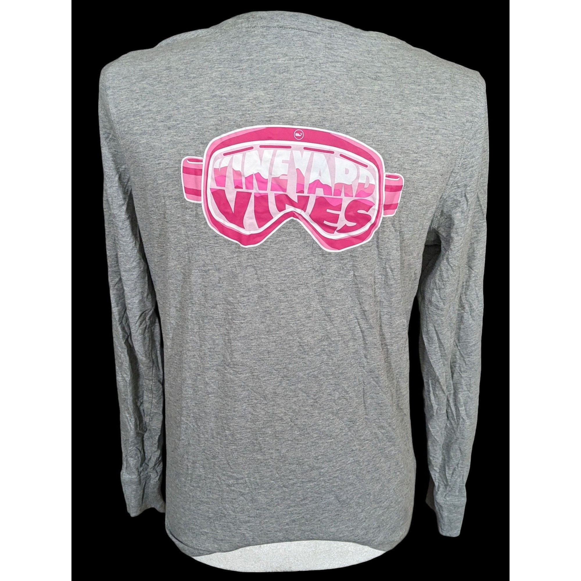 Vineyard Vines Preppy Vineyard Vines Grey And Pink Long Sleeve Shirt Size S / US 4 / IT 40 - 2 Thumbnail