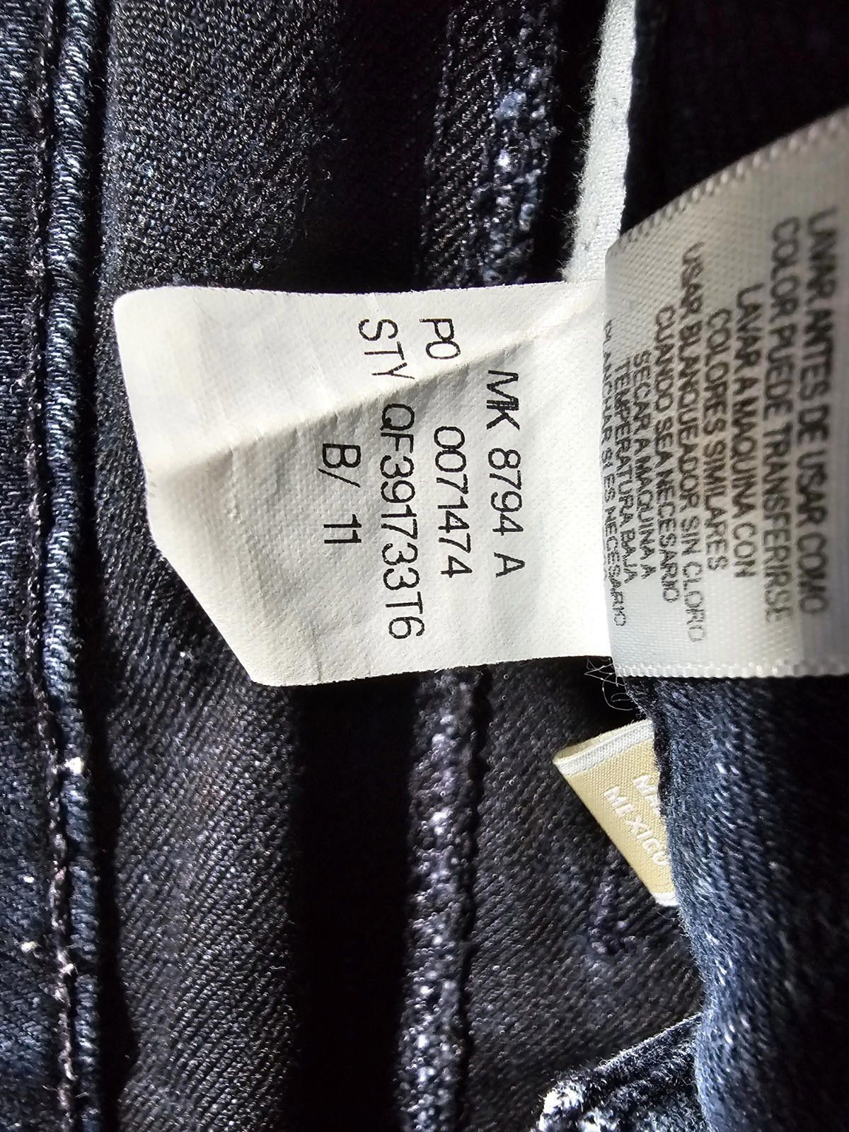 Michael Kors MK Michael Kors Womens sz 10 Tapered Mid Rise Stretch Jeans Size 32" / US 10 / IT 46 - 4 Thumbnail