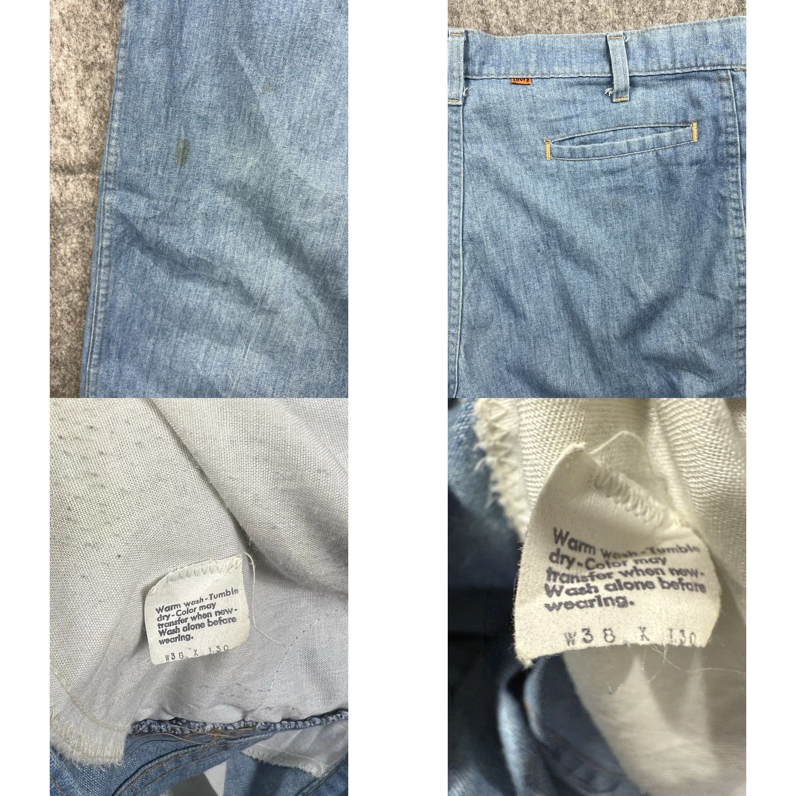 Levi's VINTAGE Levi’s Men’s Jeans ORANGE TAB Regular Fit Flat Front Light Denim 38x30 Blue 5-Pocket Retro Mens Size US 38 / EU 54 - 8 Thumbnail