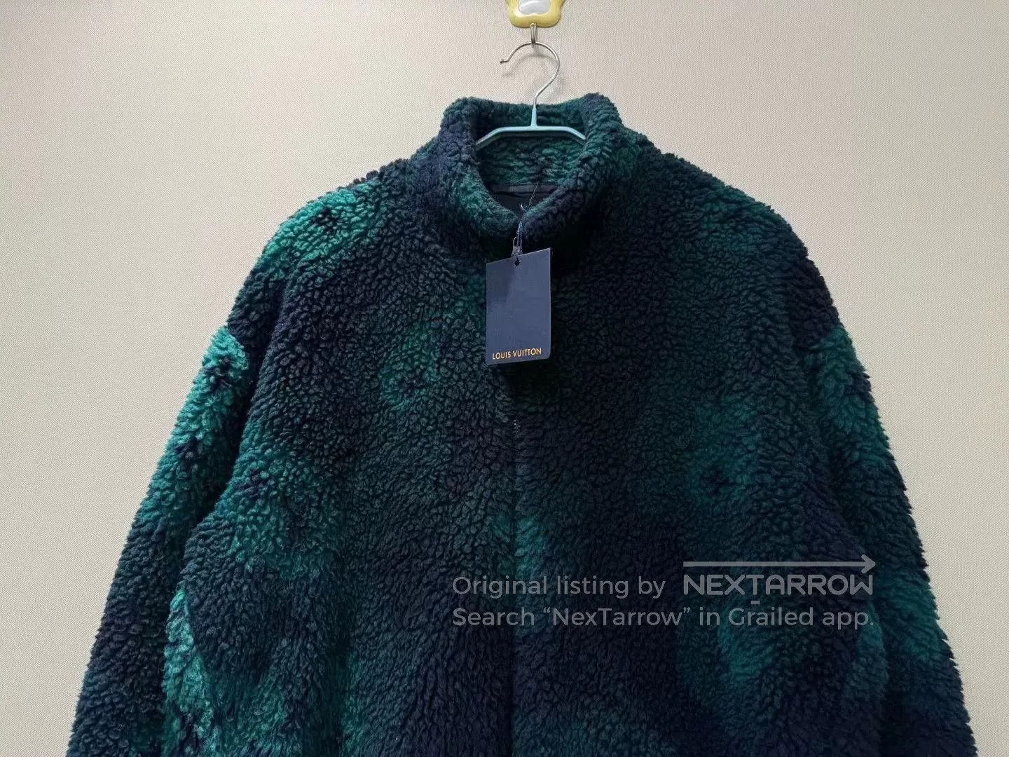 Louis Vuitton Louis Vuitton Black Green Logo Teddy Jacket. Size US XL / EU 56 / 4 - 2 Thumbnail