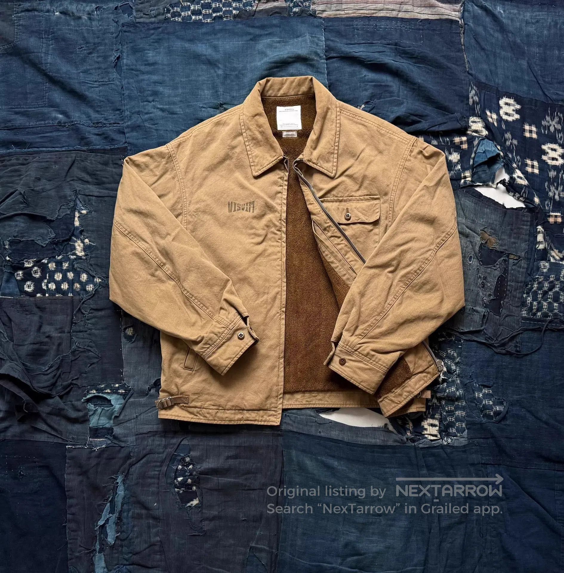 Visvim Beige Lightweight Jacket with Front Pocket - Size M. Size US M / EU 48-50 / 2 - 2 Thumbnail