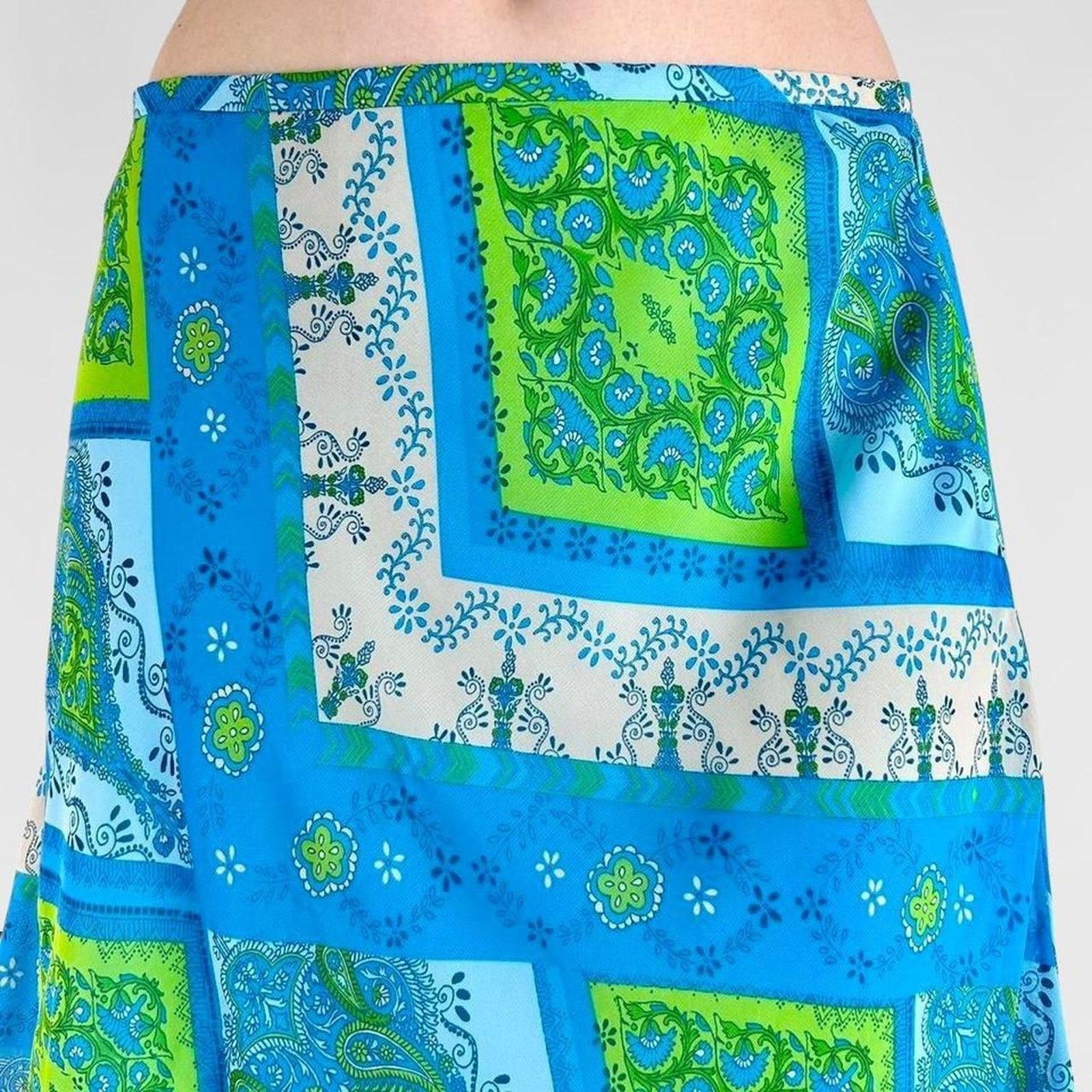 Other blue y2k fairy patchwork skirt Size 36" / US 14 / IT 50 - 4 Thumbnail