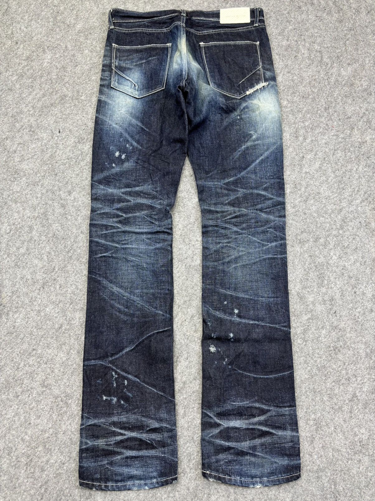 GOSTAR DE FUGA 💥Very Rare💥Archival Fuga Heavy Art Distressed Denim K7 Size US 30 / EU 46 - 18 Thumbnail