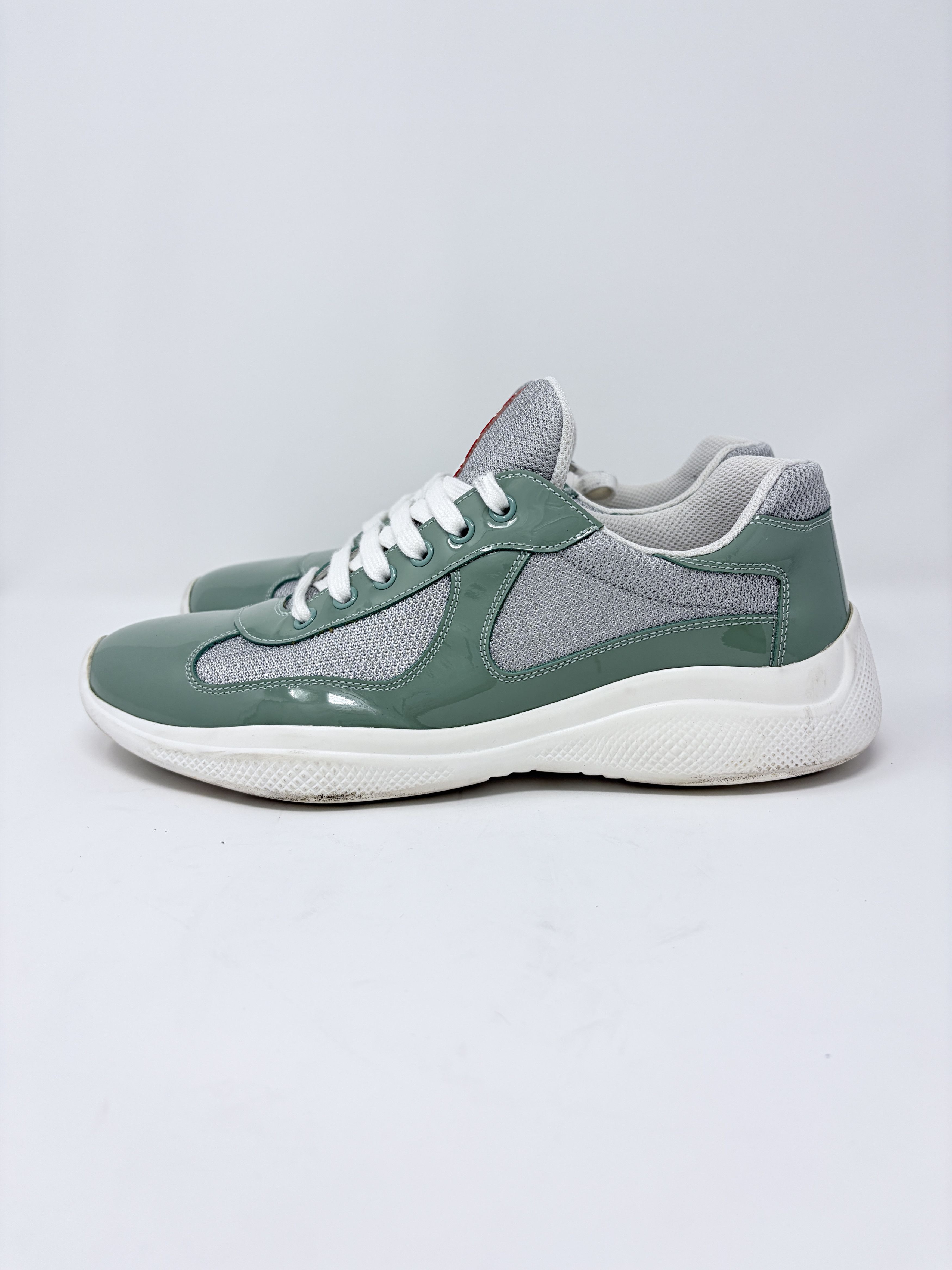 Prada Prada America's Cups Sage Green Patent Leather (Prada 7) Size US 8 / EU 41 - 4 Thumbnail