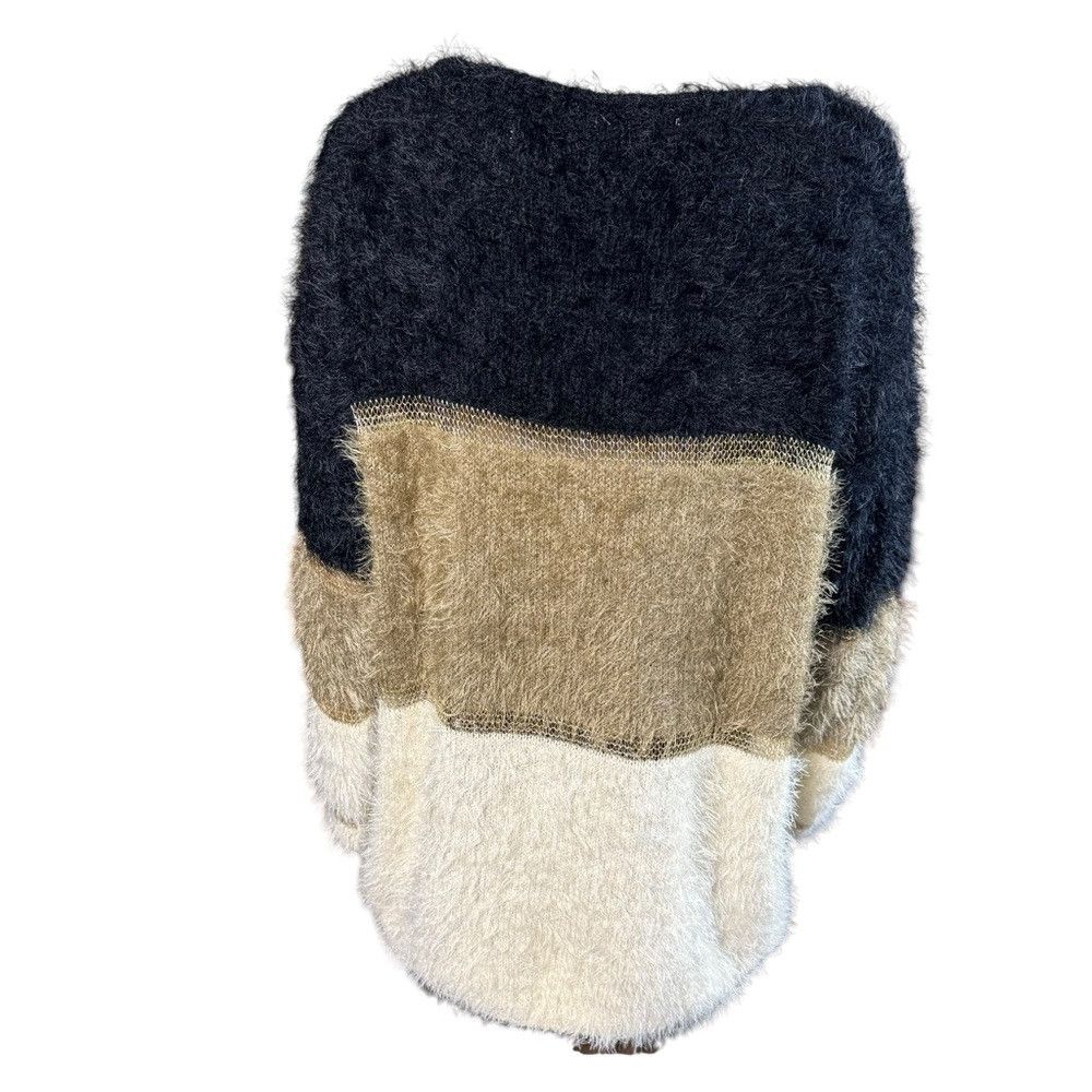 Other NWT New Alberto Makali Fuzzy Soft Colorblock Sweater Size L Size L / US 10 / IT 46 - 4 Thumbnail