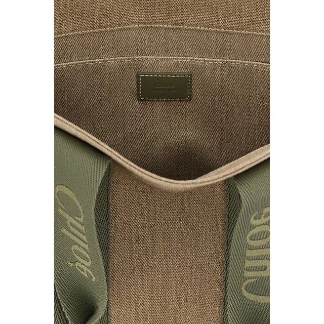 Chloe Chloe Medium Green Linen Shopper Tote Bag New & Authentic Size ONE SIZE - 4 Thumbnail