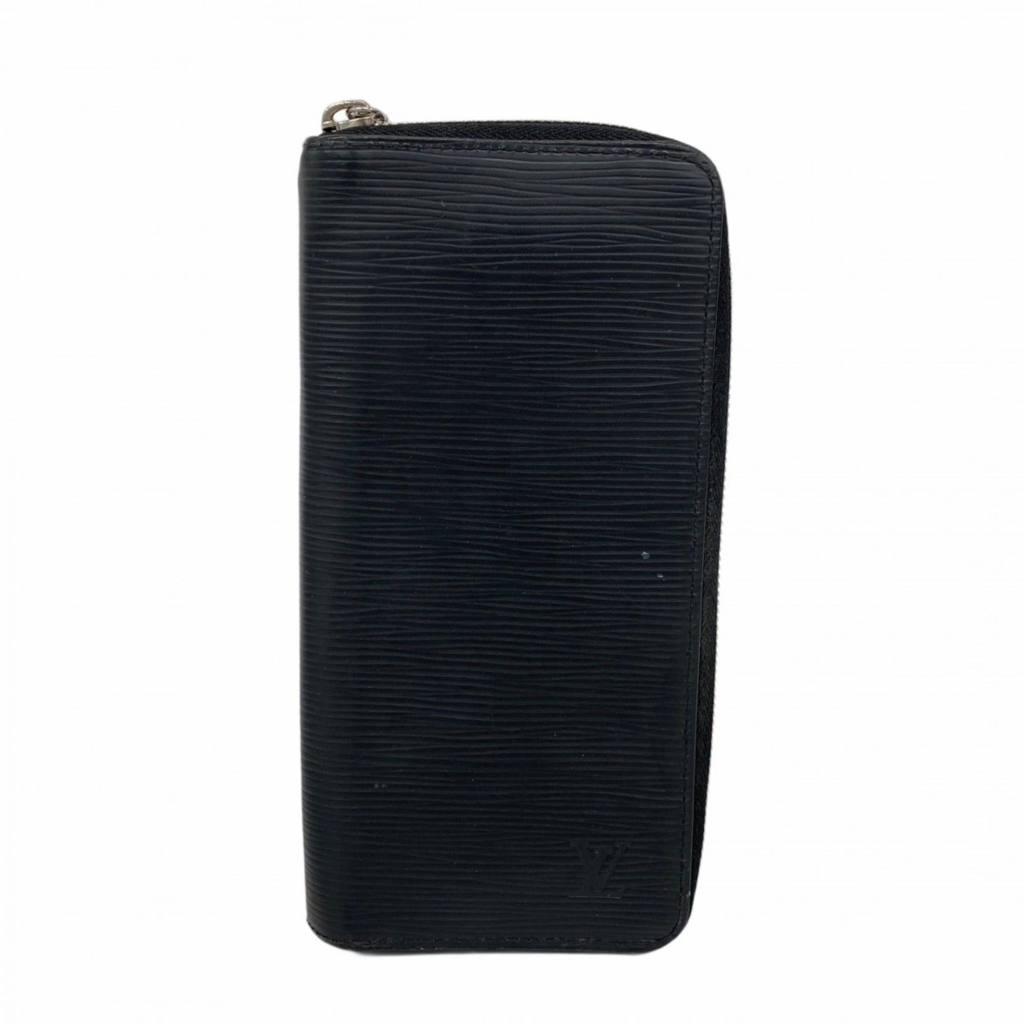 Louis Vuitton Epi Zippy Wallet Vertical M60965 Noir Men's Long