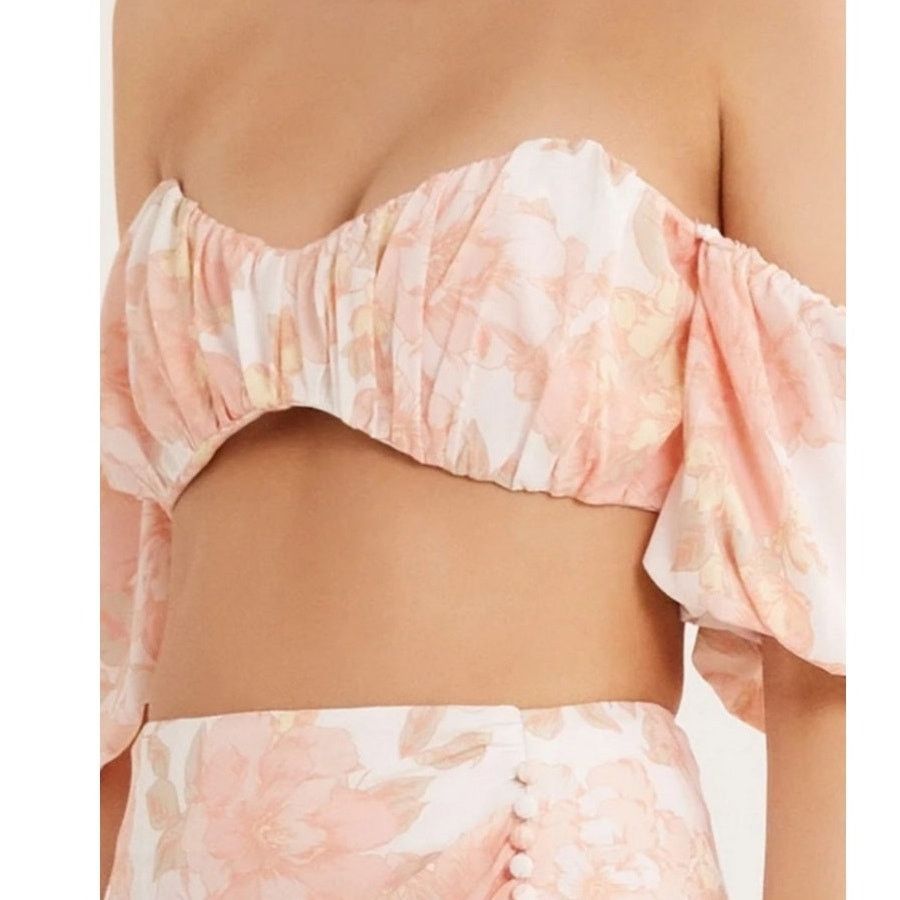 Free People New Free People RUMER Isola Set $488 Au XL-US 10 Pink Floral Size 32" / US 10 / IT 46 - 2 Thumbnail