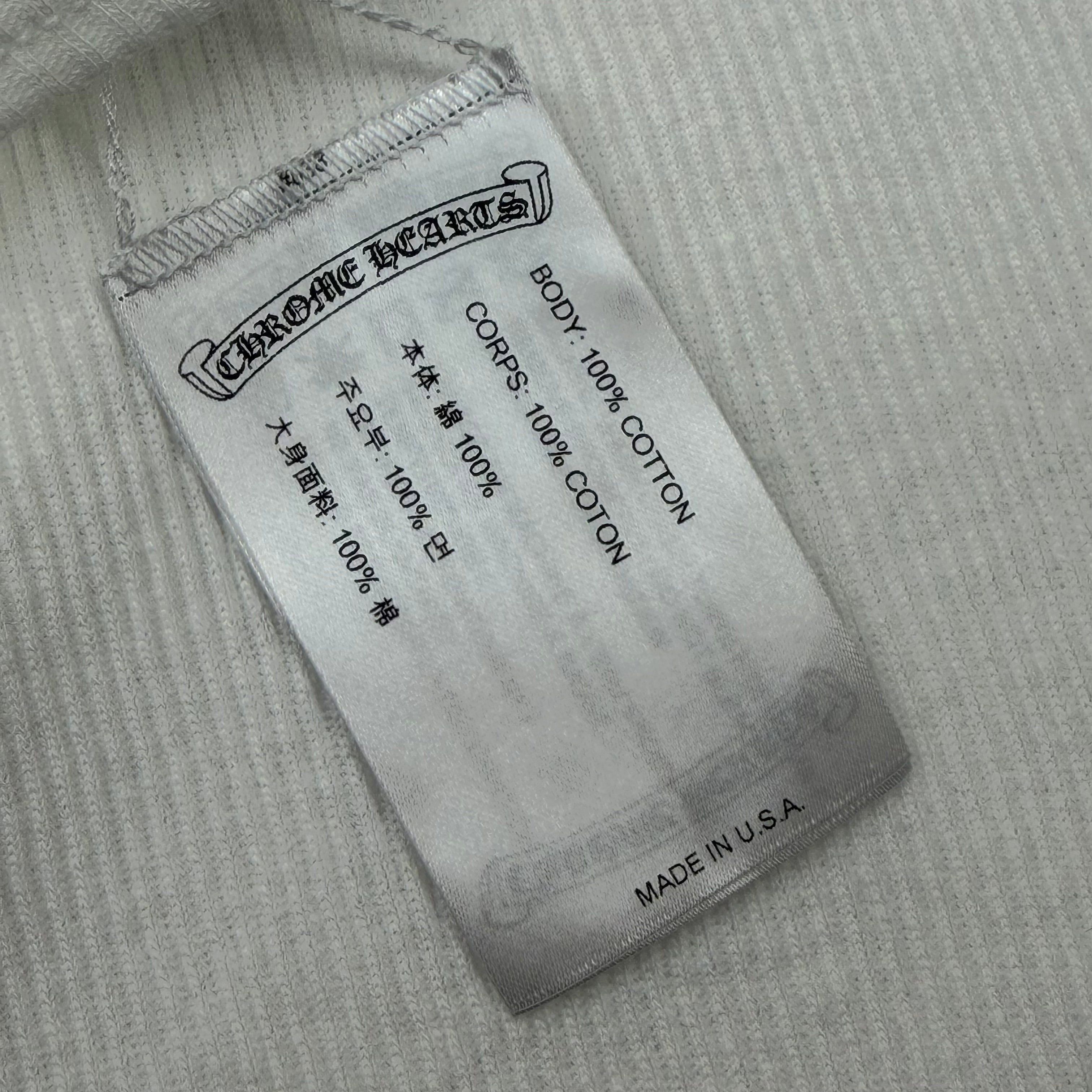 Chrome Hearts Chrome Hearts Pink T-Bar Ribbed Tank White M Size US M / EU 48-50 / 2 - 7 Thumbnail