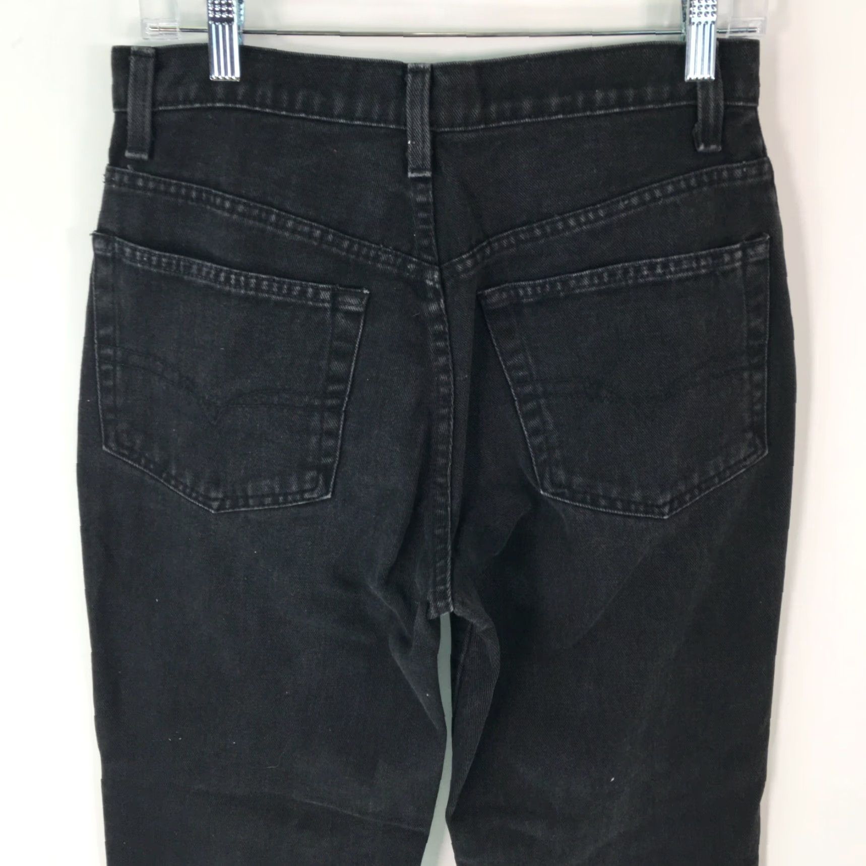 Denime VINTAGE Bulldog Women's Dark Wash Denim Jeans Size 7/8 Straight High Rise Blue 5-Pocket Casual Regular Fit Size 28" / US 6 / IT 42 - 6 Thumbnail