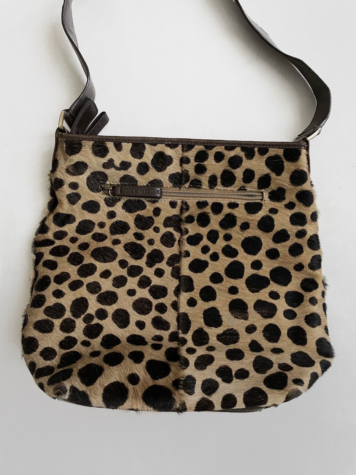 Leather × Vintage Vintage Red Wall fur/leather shoulder bag 2000s Size ONE SIZE - 4 Thumbnail