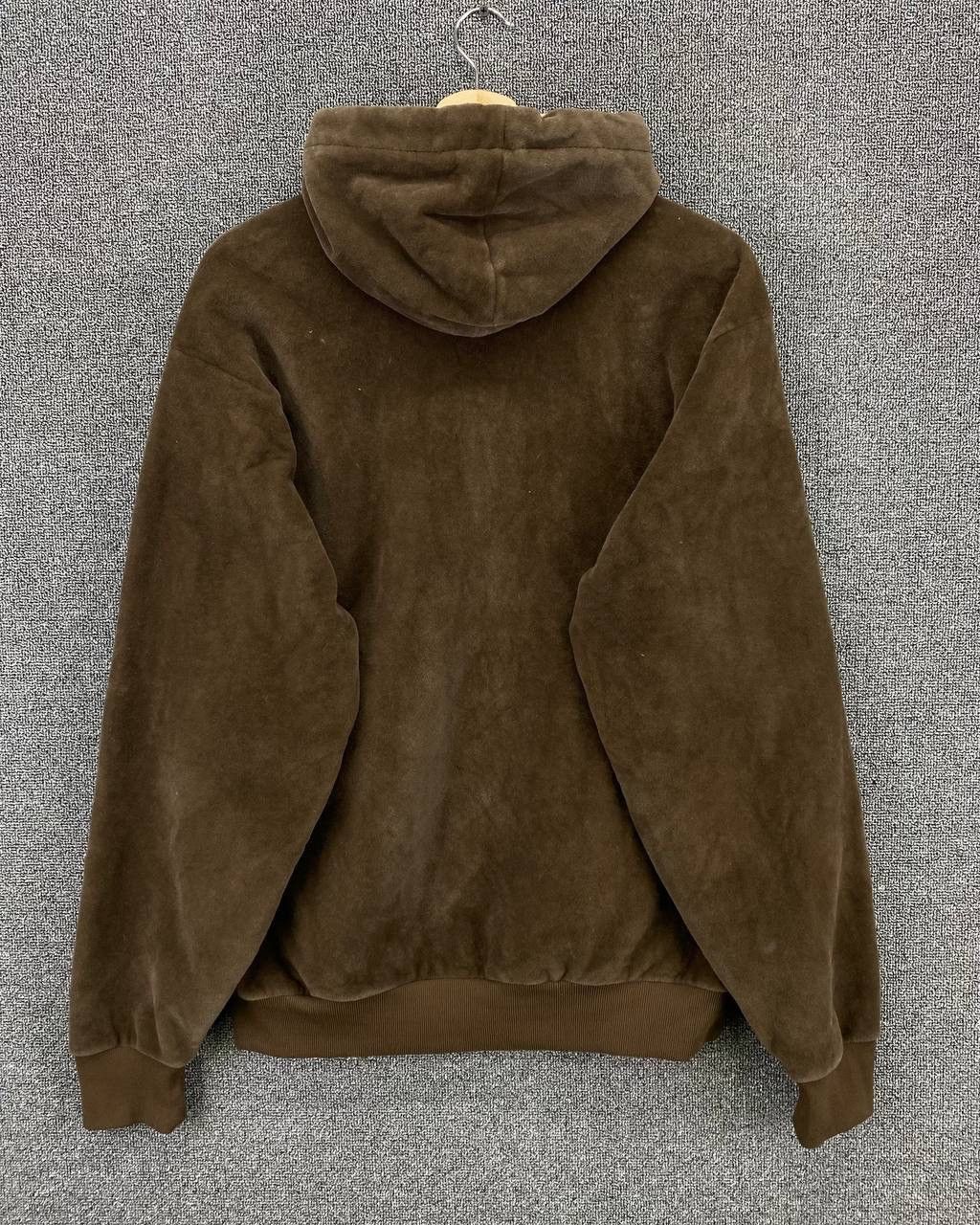 Carhartt Vintage 1990s Carhartt Fleece Faux Fur Zip Up Hoodie Jacket Size US L / EU 52-54 / 3 - 9 Thumbnail