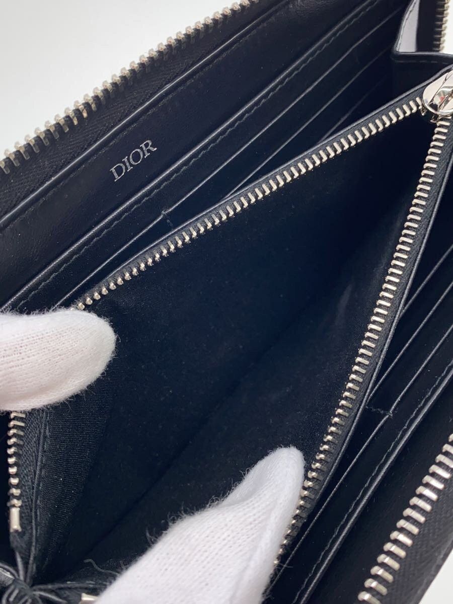 Dior Dior Saddle Leather Long Zip Wallet Black Size ONE SIZE - 5 Thumbnail