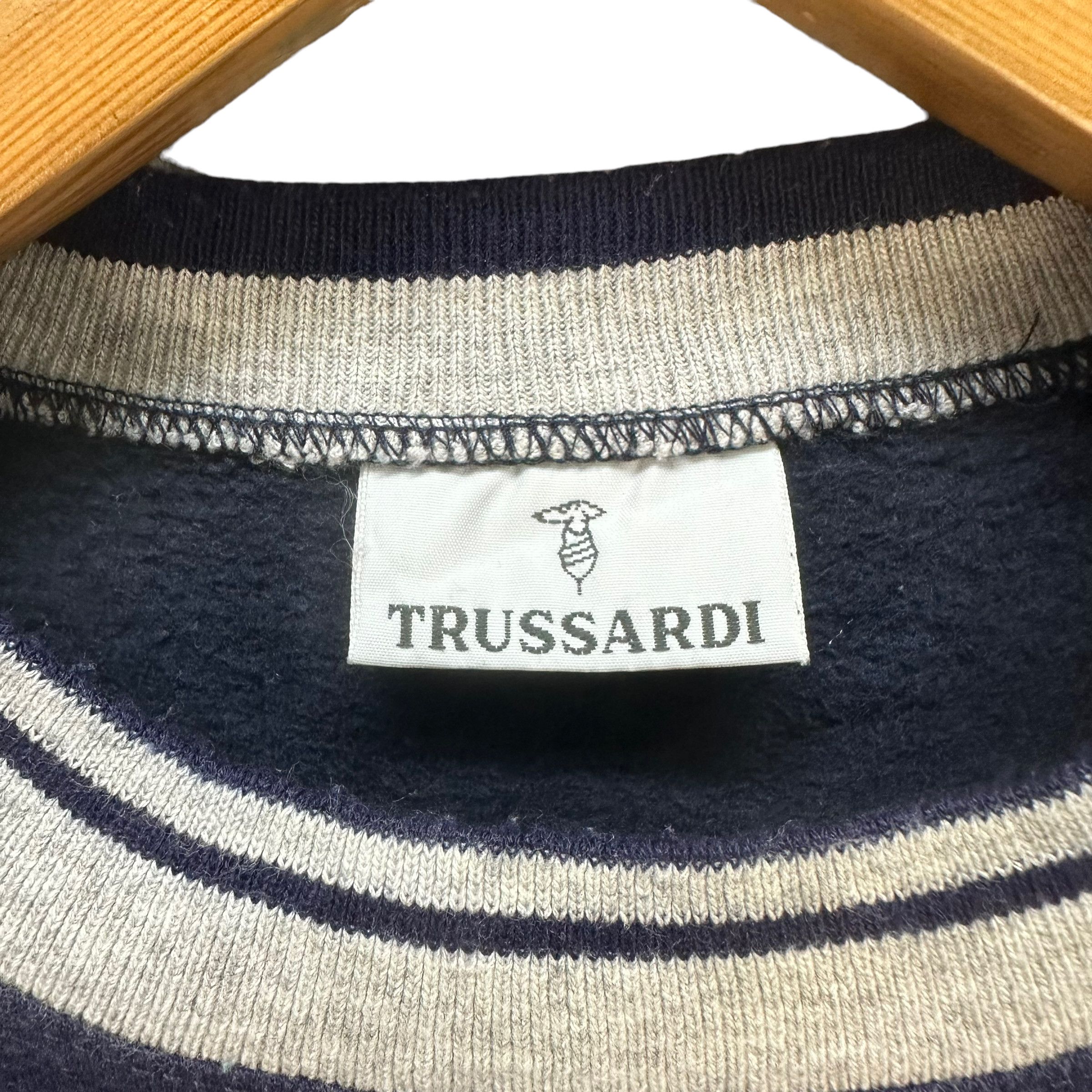 Trussardi TRUSSARDI EMBROIDERY LOGO COLORBLOCK SWEATSHIRT #8569-015 Size US M / EU 48-50 / 2 - 7 Thumbnail