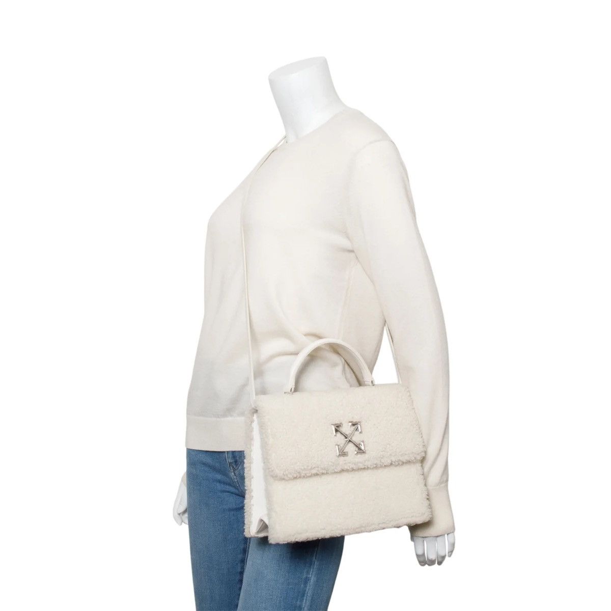 Off-White Off-White White Shearling 2.8 Jitney Bag Size ONE SIZE - 2 Thumbnail