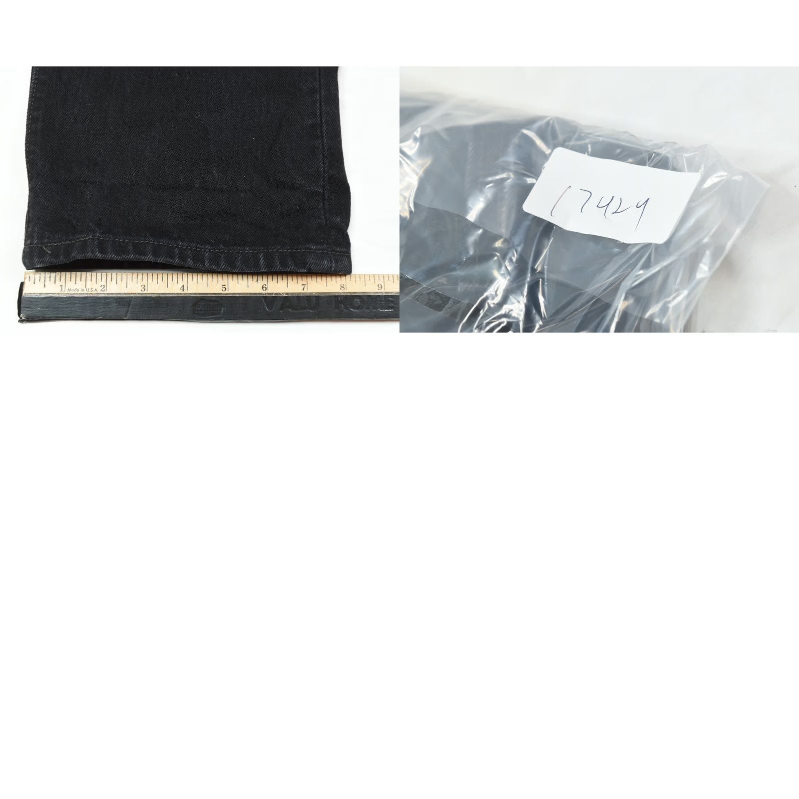 Levi's Levi's 501 Jeans Mens 33x30 Black Original Straight Fit Button-Fly Denim Jeans Size US 33 - 9 Thumbnail