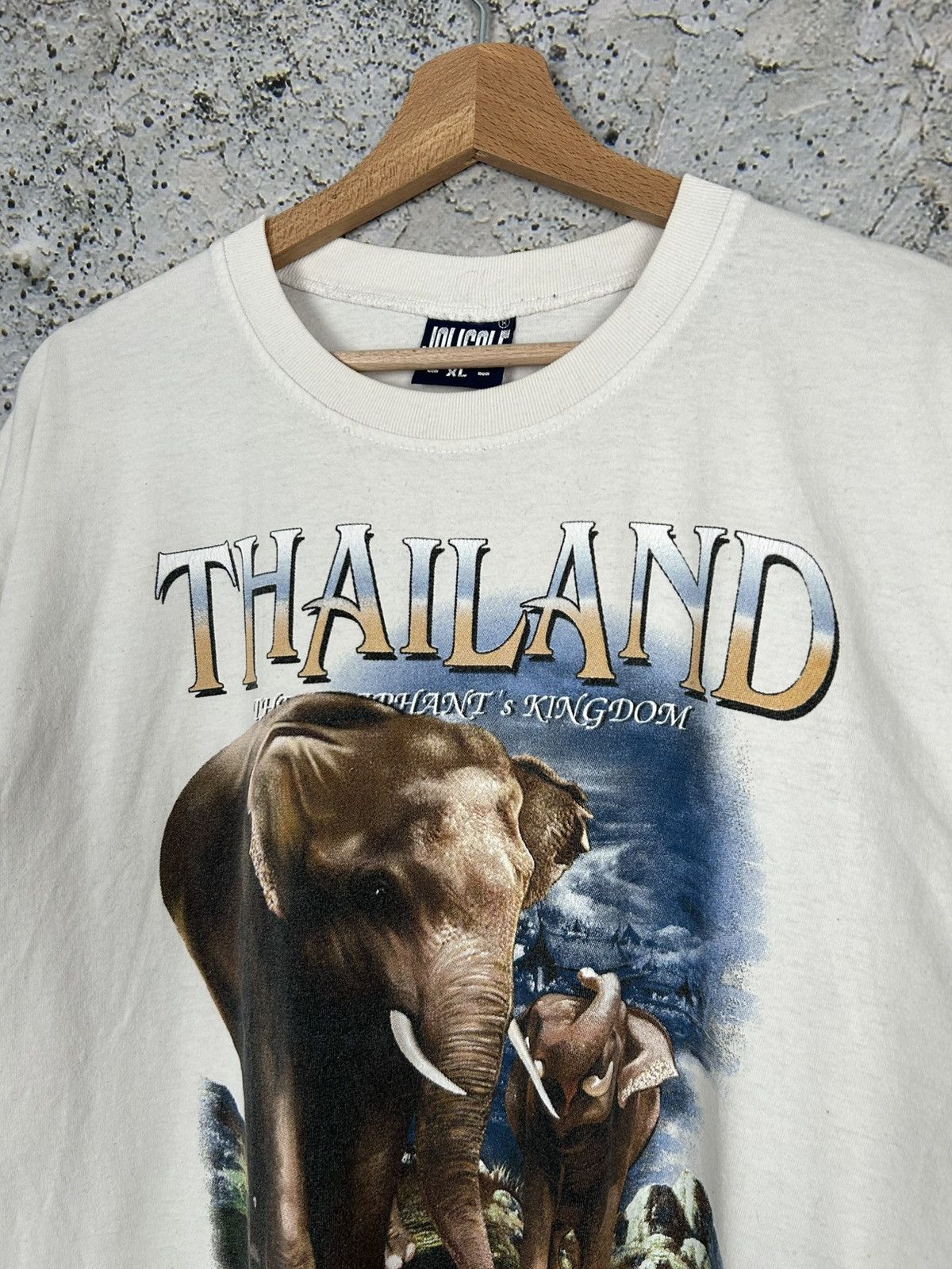 Vintage Vintage Elephants Kingdom Thailands Animal Graphic Tee 90s Size US XL / EU 56 / 4 - 3 Thumbnail