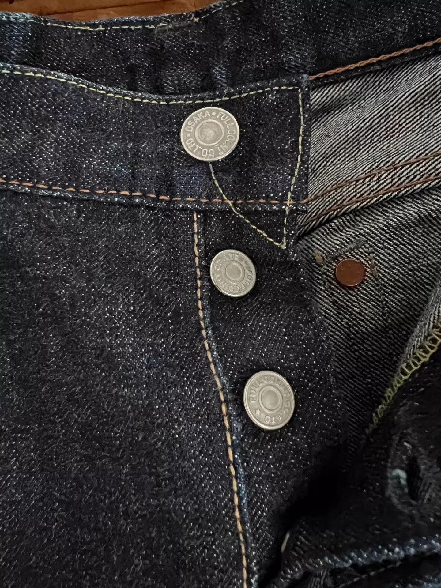 Full Count & Co. FullCount 1109xx Raw Denim Jeans Size US 32 / EU 48 - 6 Thumbnail