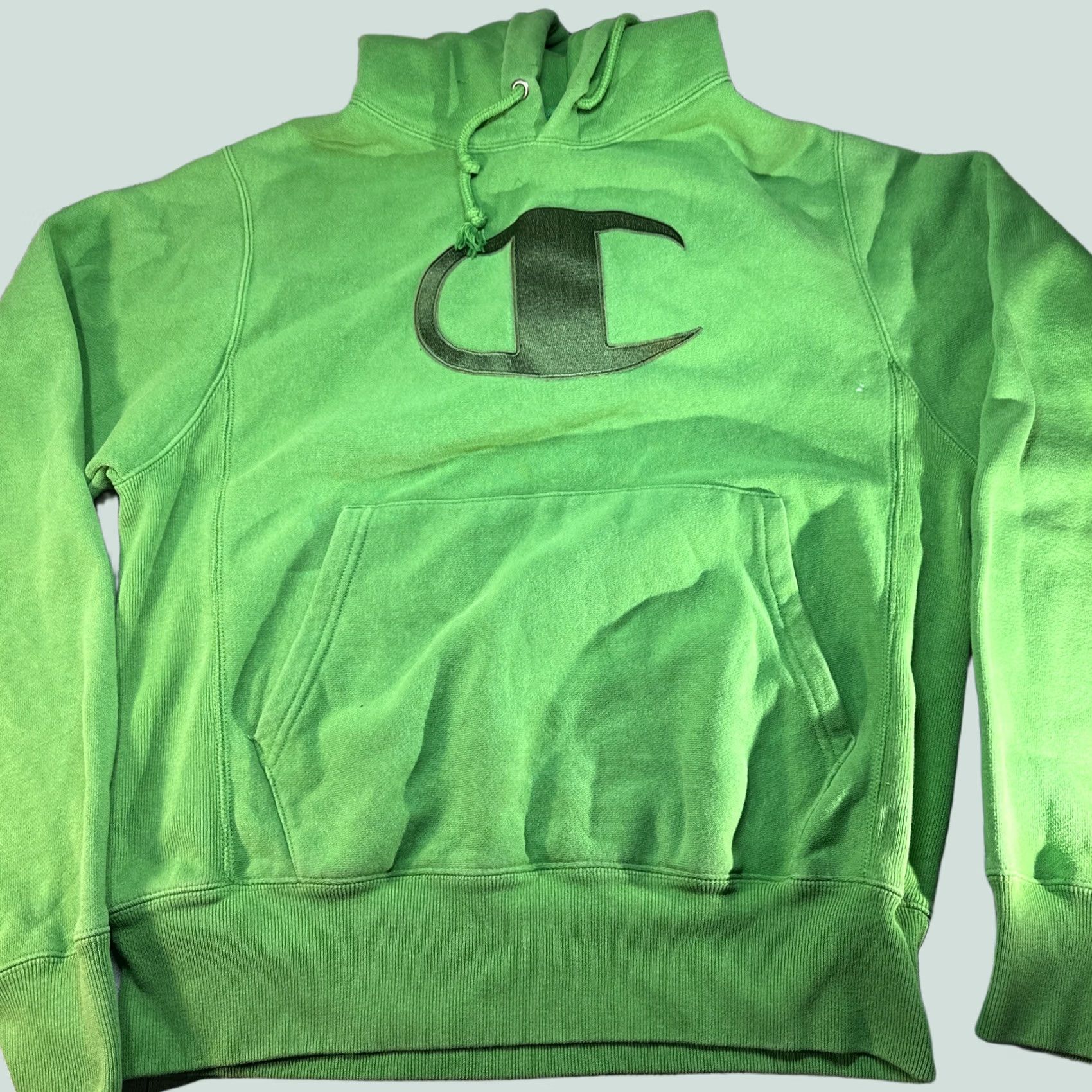 Champion VINTAGE? No, skip. Men’s Champion Hoodie Small S Orange Green? Size US S / EU 44-46 / 1 - 1 Thumbnail