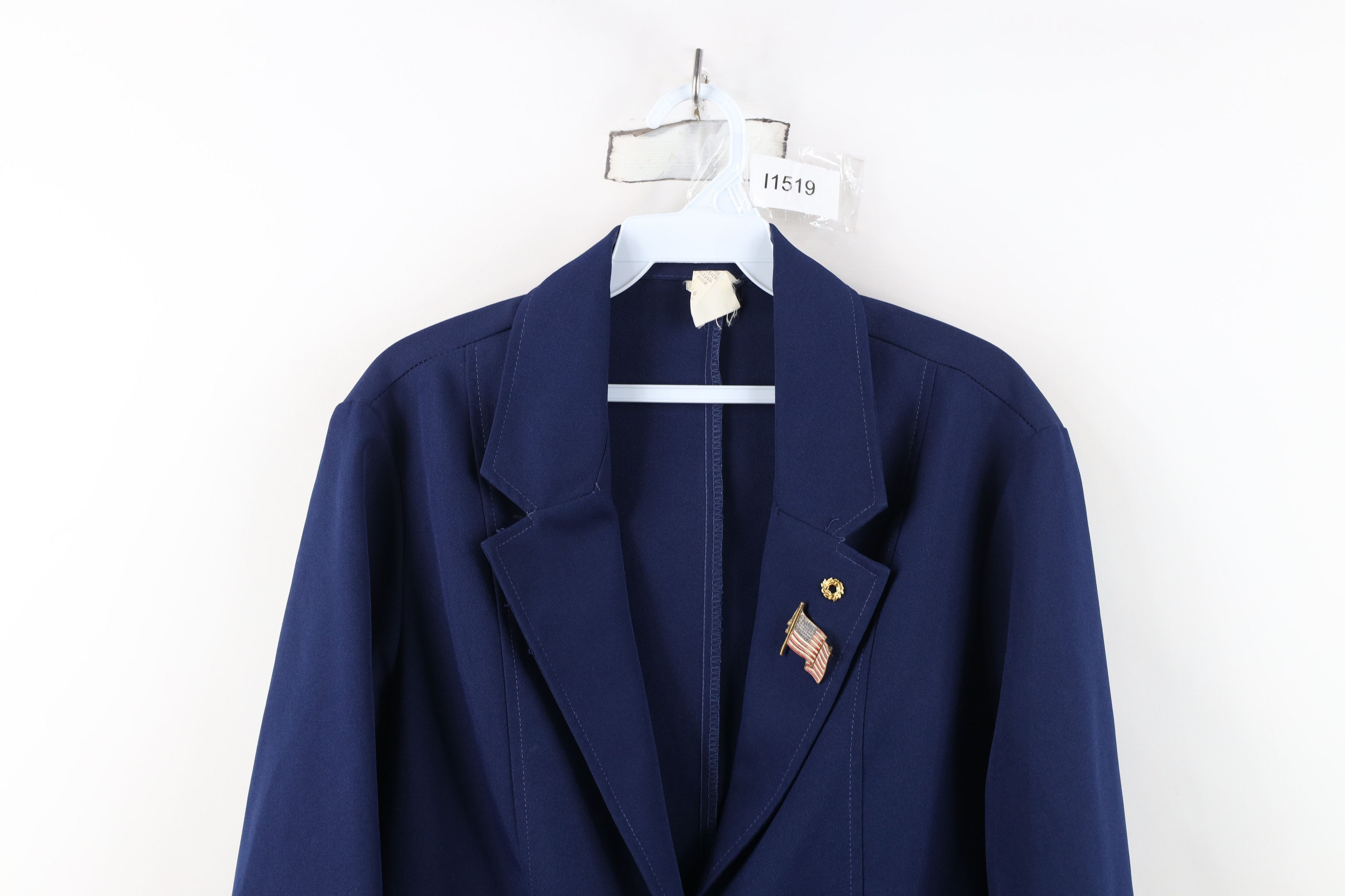 Vintage Vintage 70s Streetwear Suit Coat Blazer Jacket Navy Blue USA Size XXL / US 16-18 / IT 52-54 - 2 Thumbnail