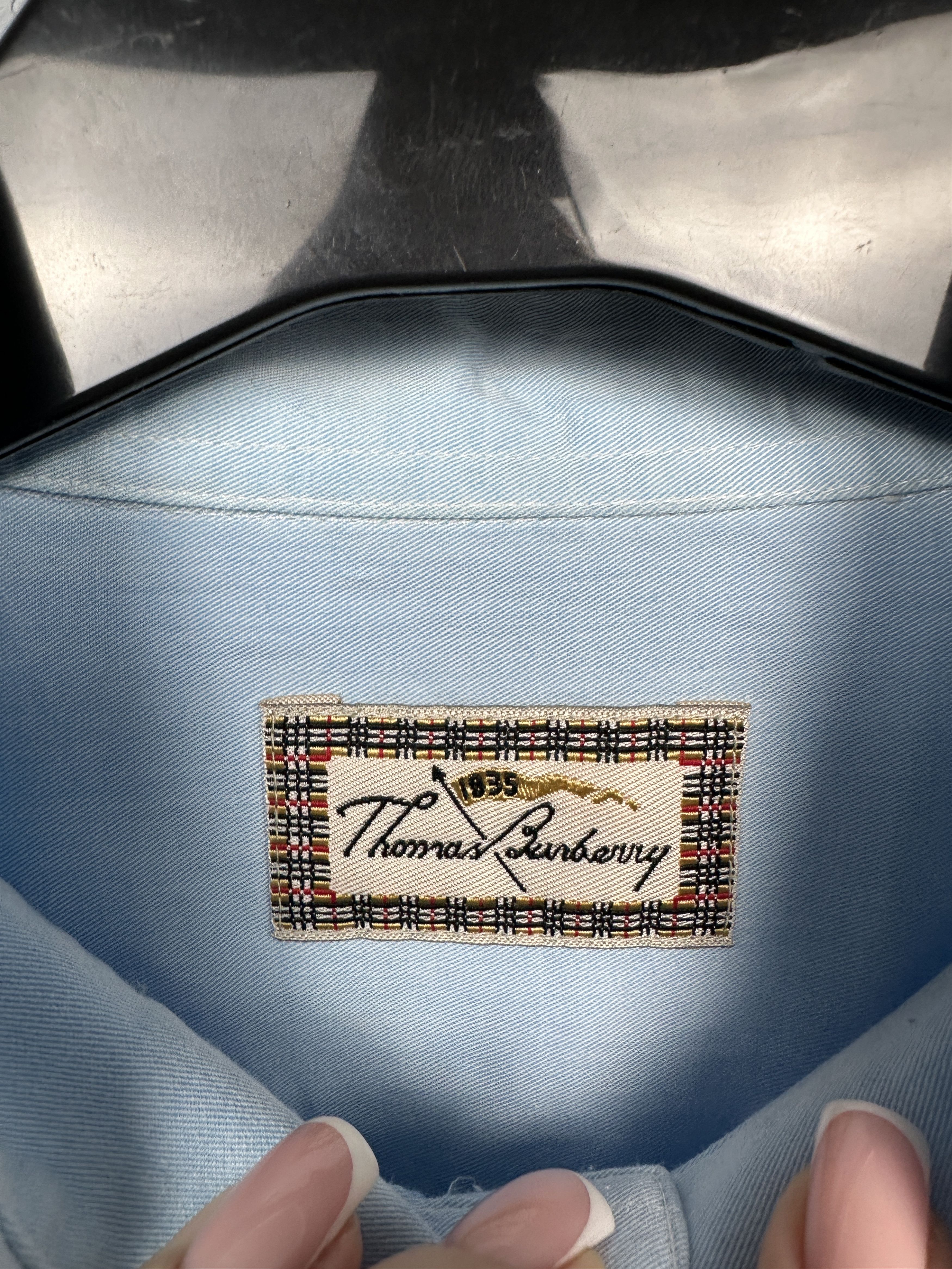 Burberry Thomas Burberry Mens Long Sleeve Shirt Size US XL / EU 56 / 4 - 4 Thumbnail