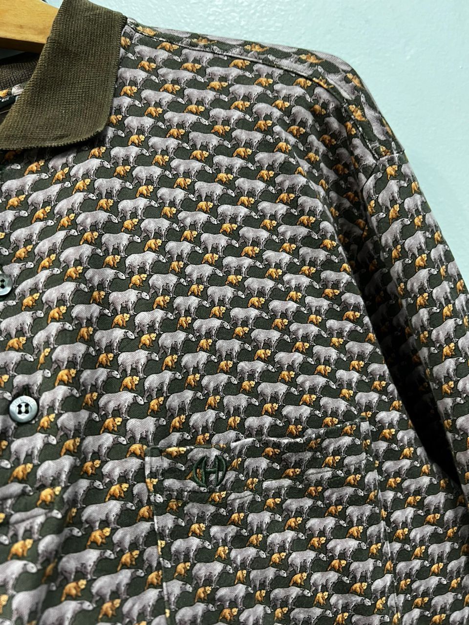 Celine Vintage Celine Full Print 🐻 Bear Motif Size US L / EU 52-54 / 3 - 8 Thumbnail