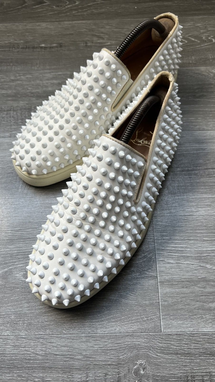 Christian Louboutin Christian Louboutin Men's Roller Boat Spiked Sneakers Size US 6 / EU 39 - 5 Thumbnail