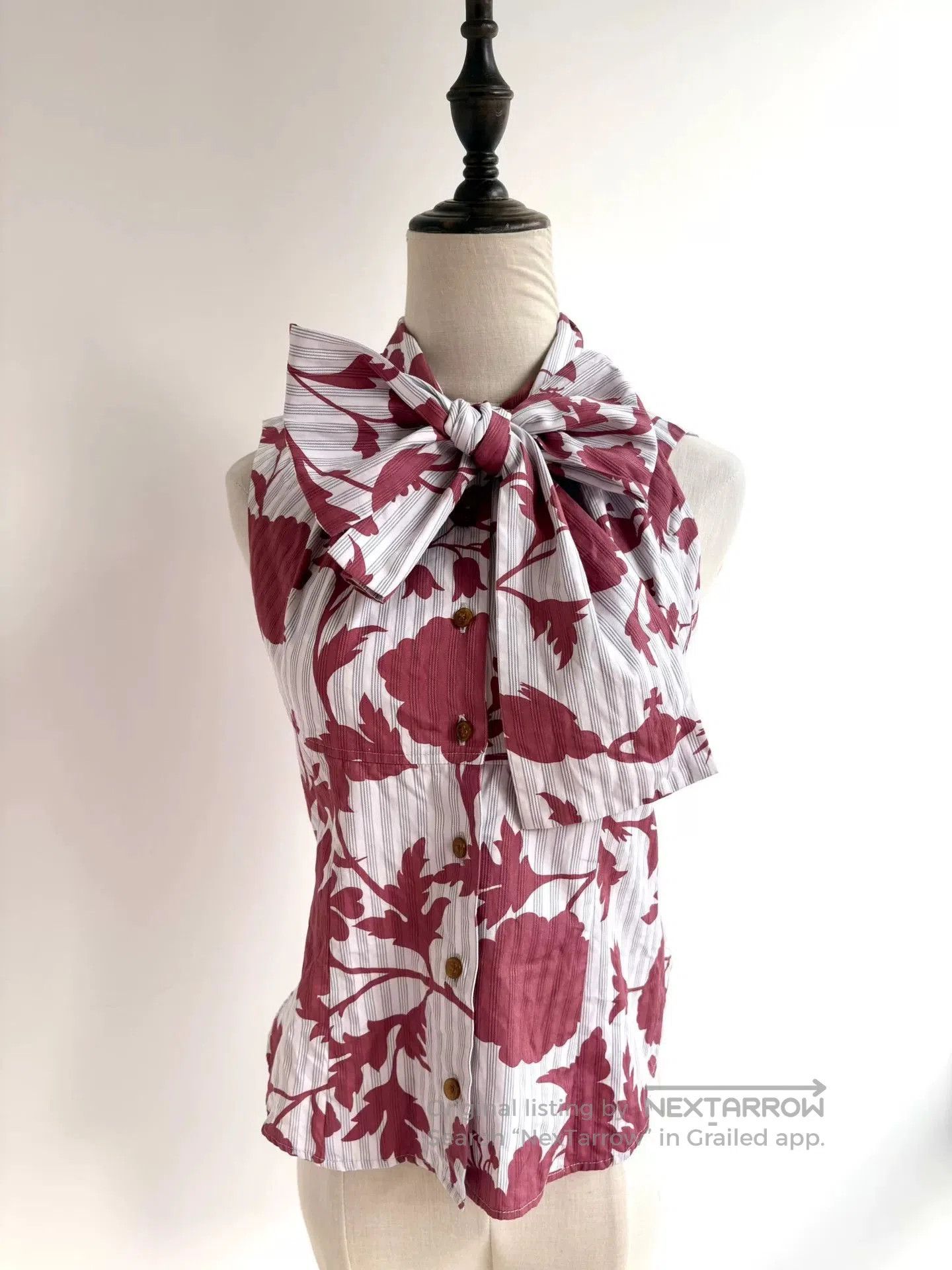 Vivienne Westwood vivienne westwood red floral bow blouse. Size XS / US 0-2 / IT 36-38 - 1 Thumbnail